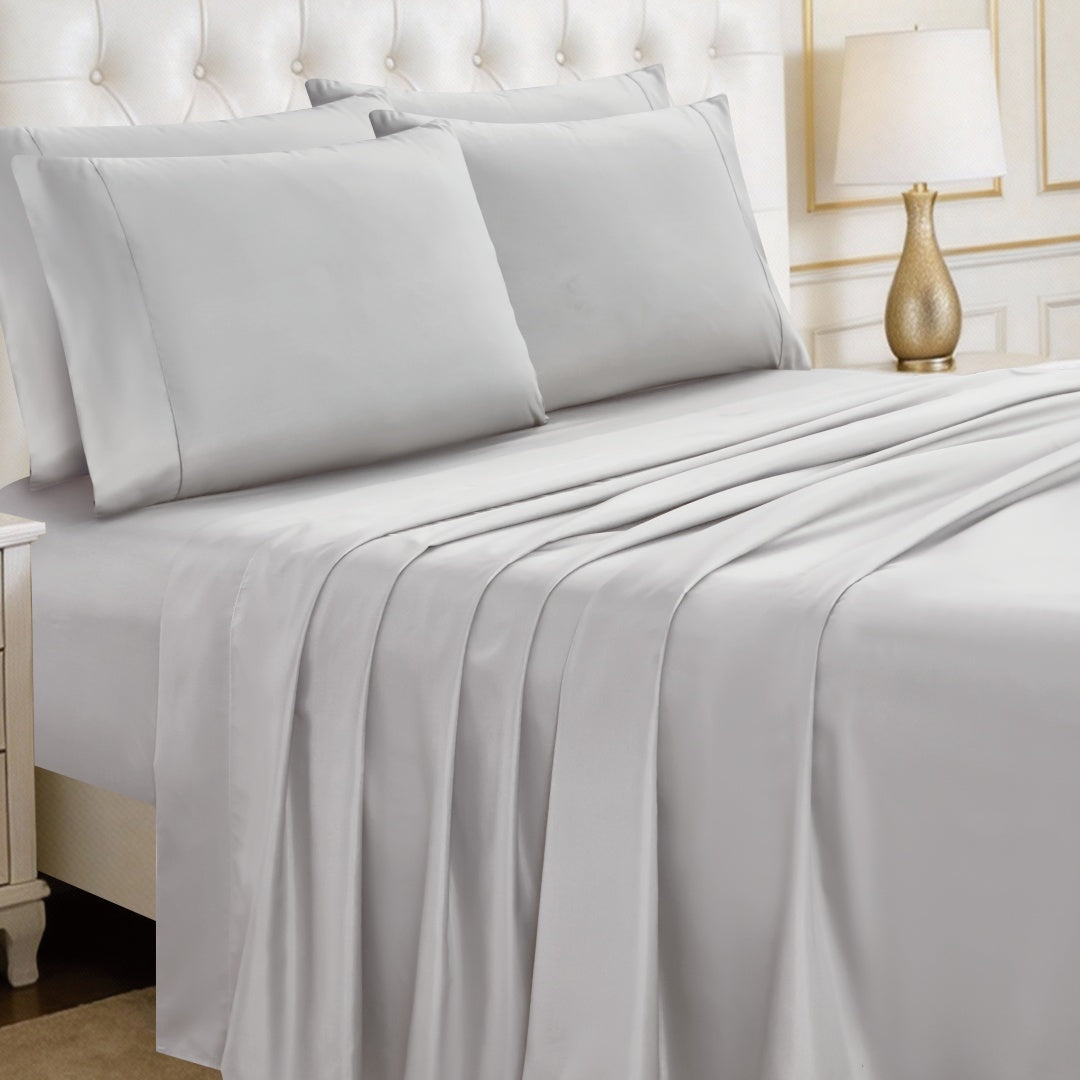 Luxury 4/6-Piece Deep Pocket Cooling Bed Sheet Set