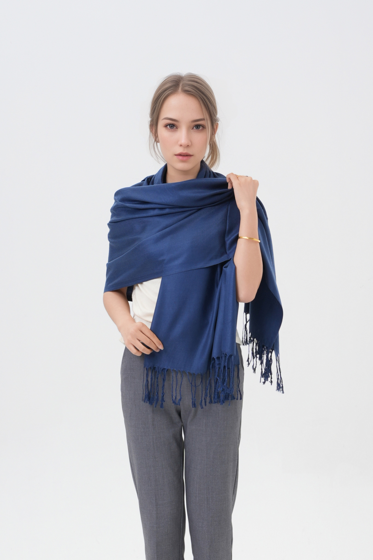 Classic Solid Wedding Pashmina