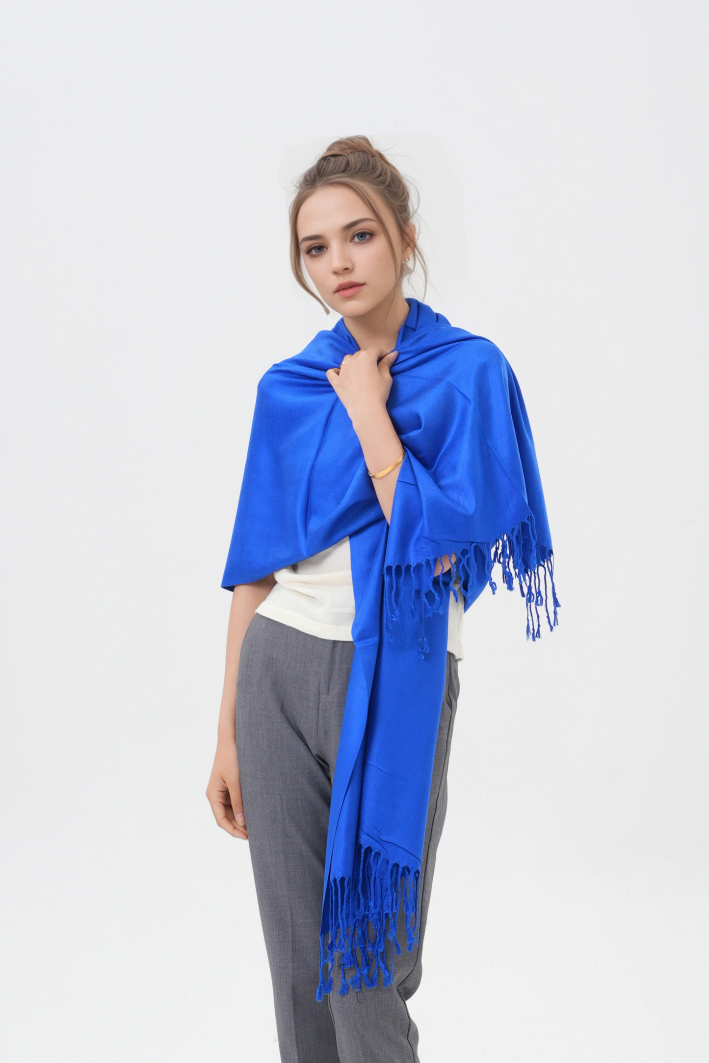 Classic Solid Wedding Pashmina