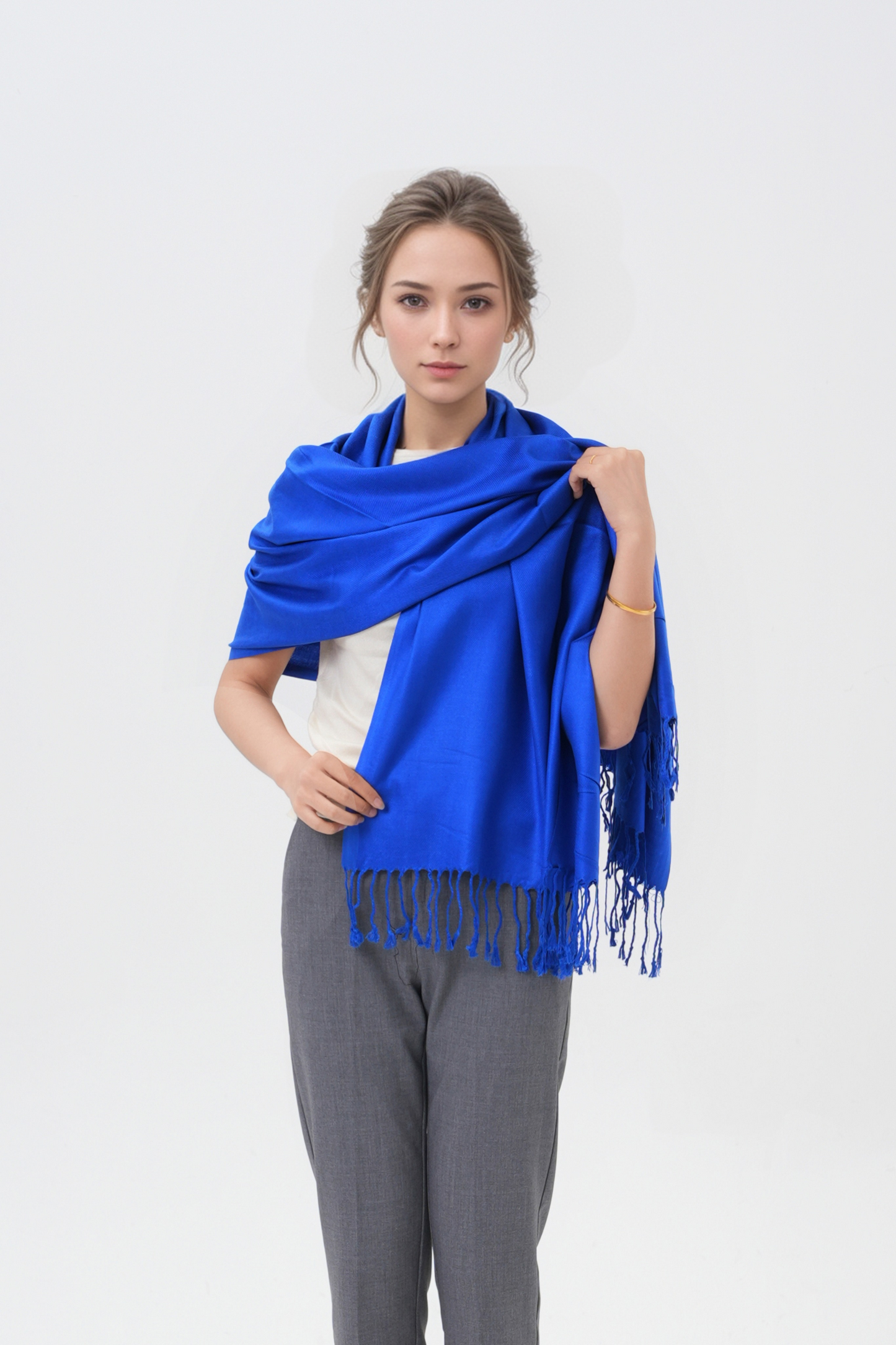 Classic Solid Wedding Pashmina