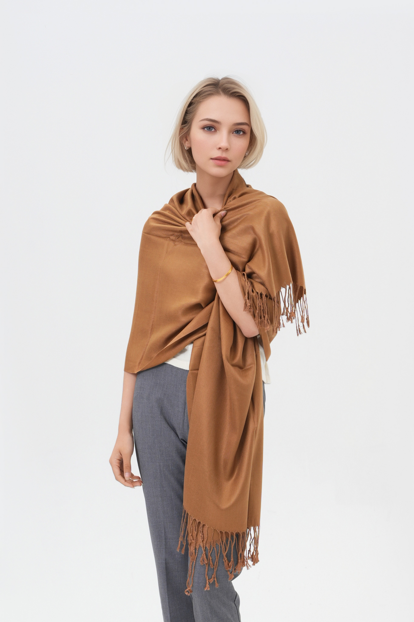 Classic Solid Wedding Pashmina