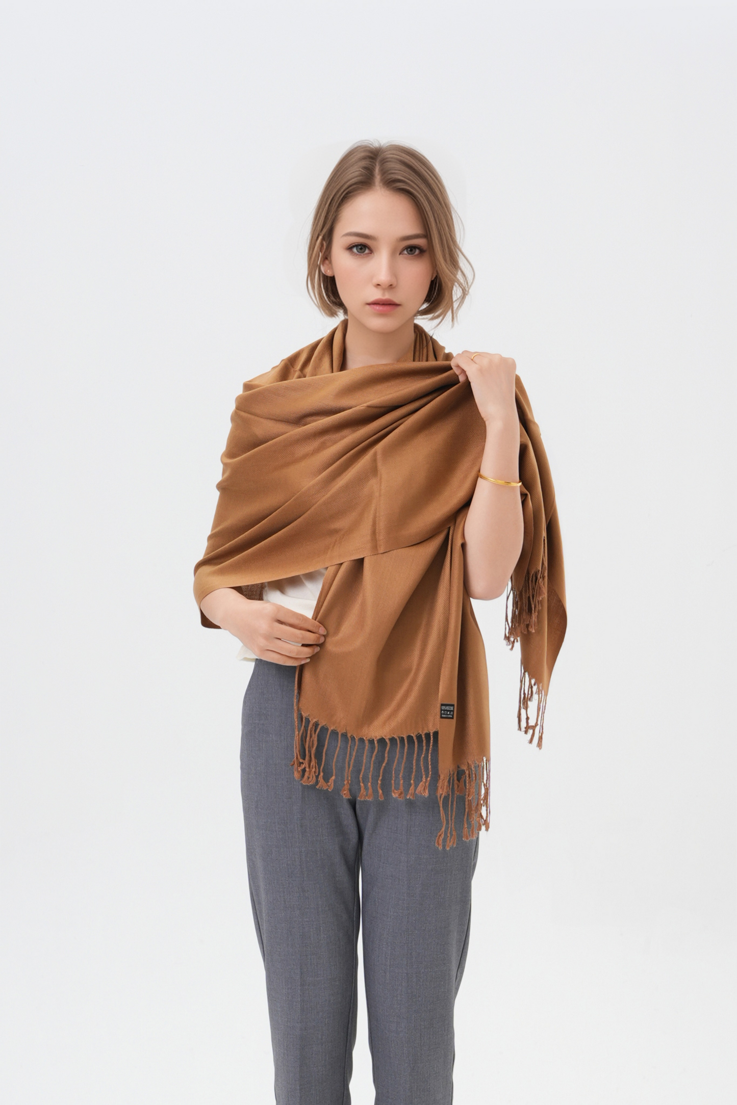 Classic Solid Wedding Pashmina