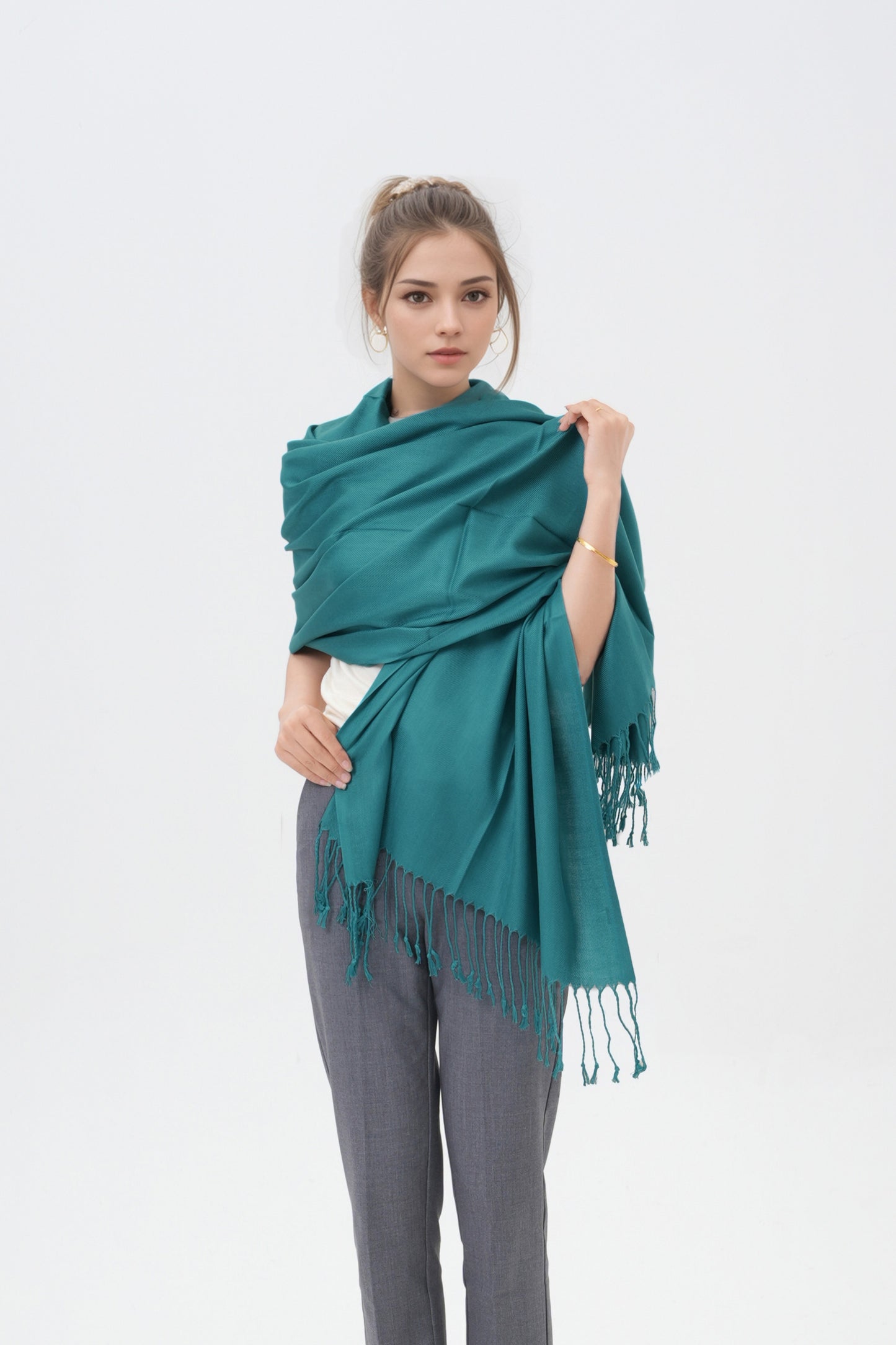 Classic Solid Wedding Pashmina