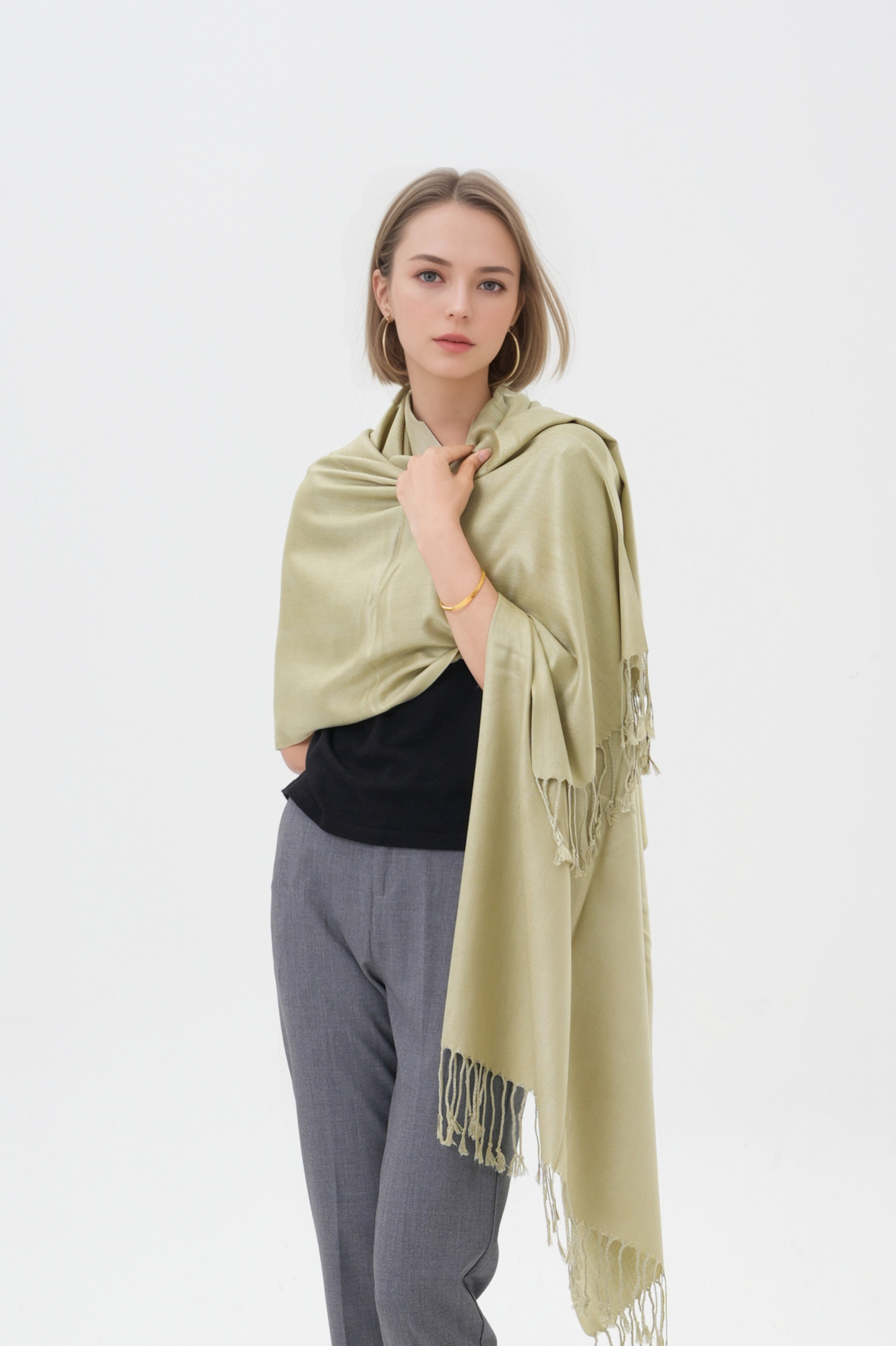 Classic Solid Wedding Pashmina