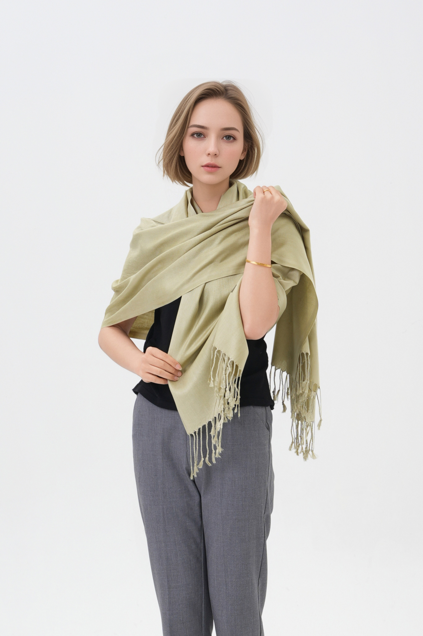 Classic Solid Wedding Pashmina