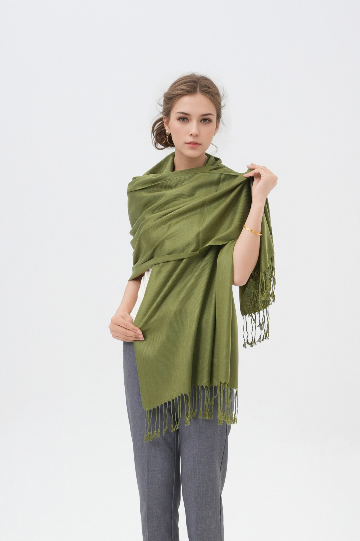 Classic Solid Wedding Pashmina