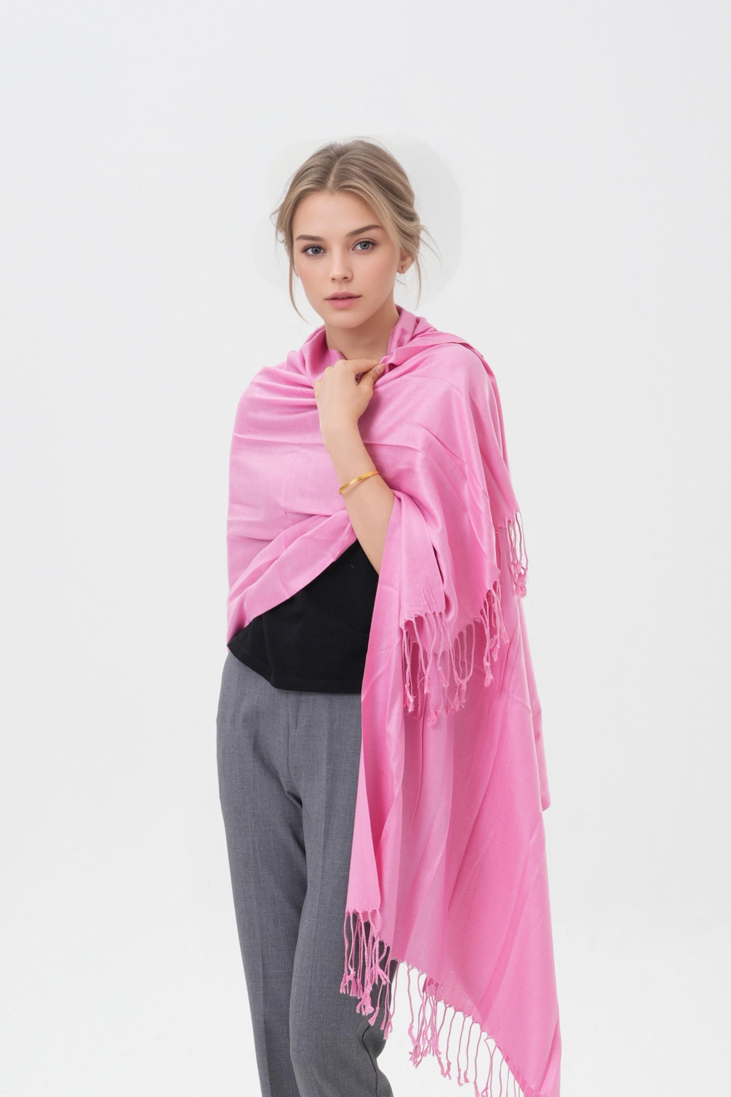 Classic Solid Wedding Pashmina