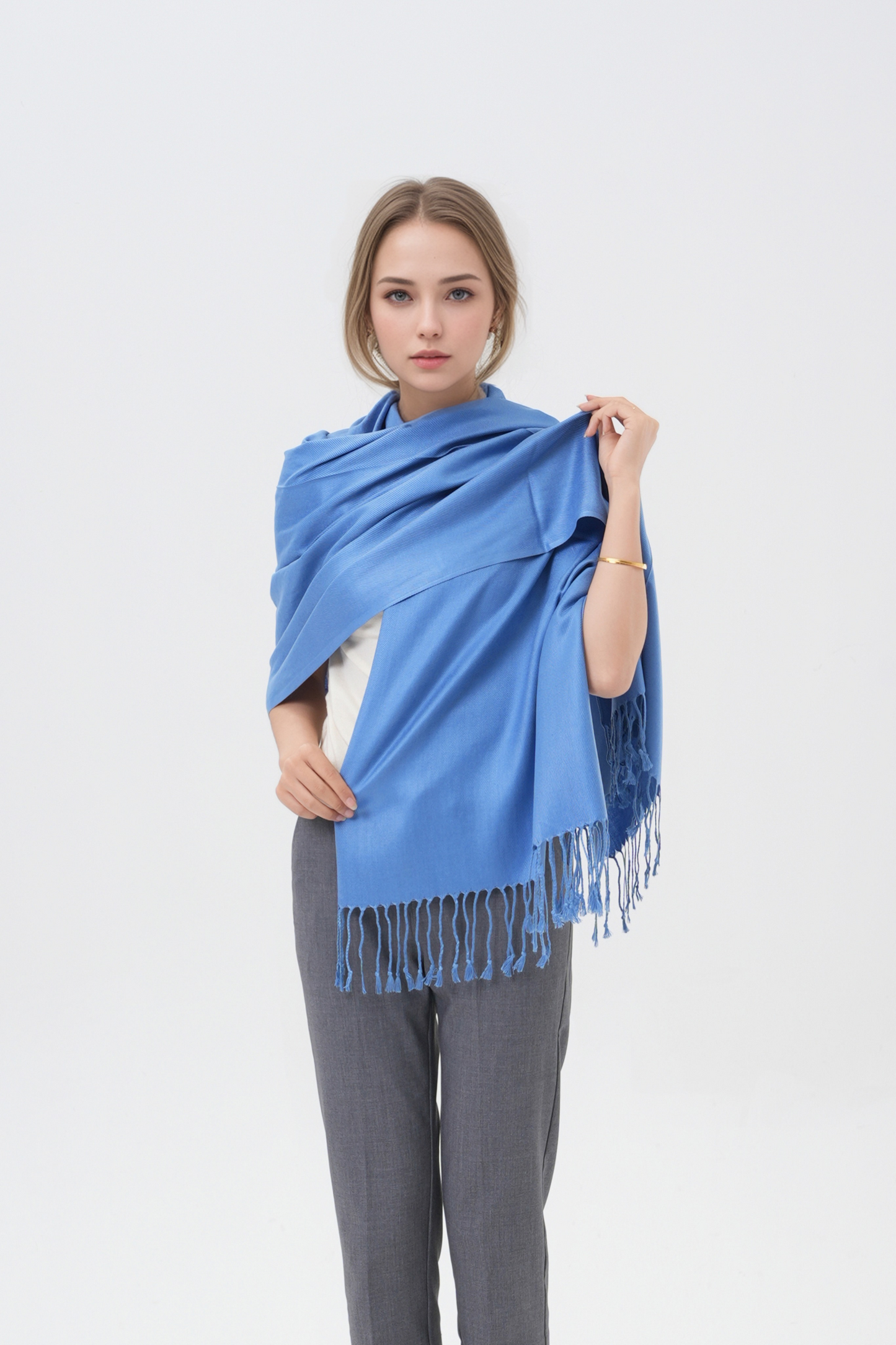 Classic Solid Wedding Pashmina