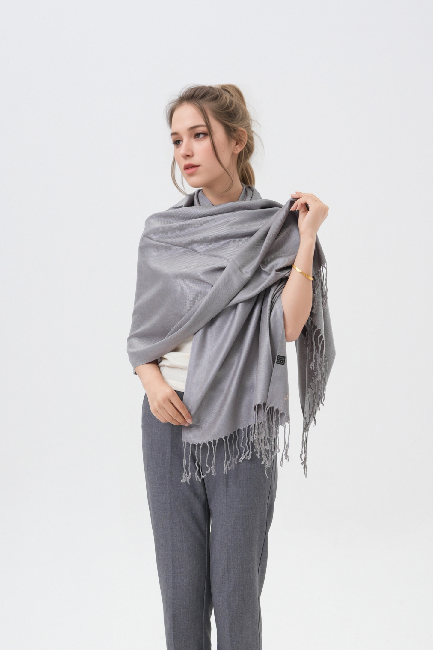 Classic Solid Wedding Pashmina