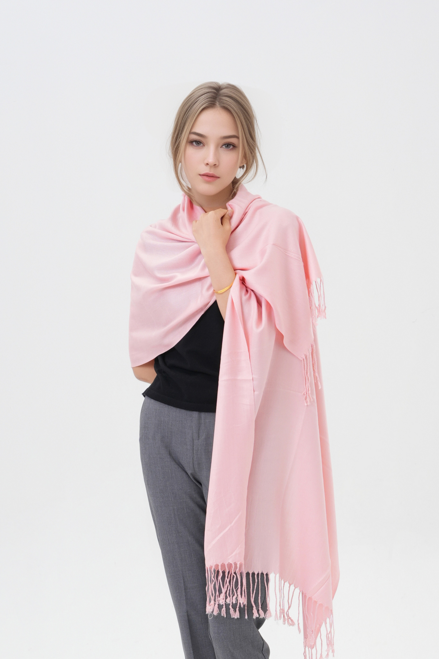 Classic Solid Wedding Pashmina