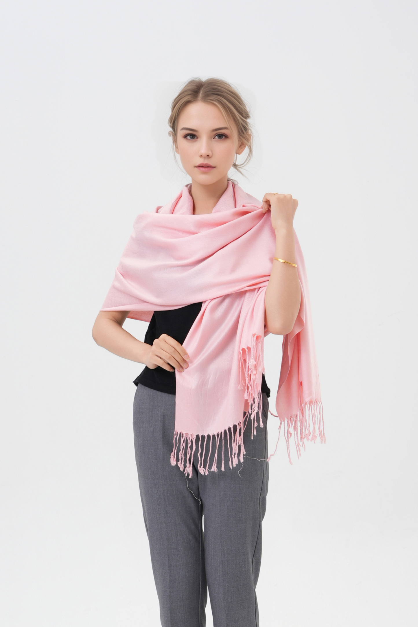 Classic Solid Wedding Pashmina