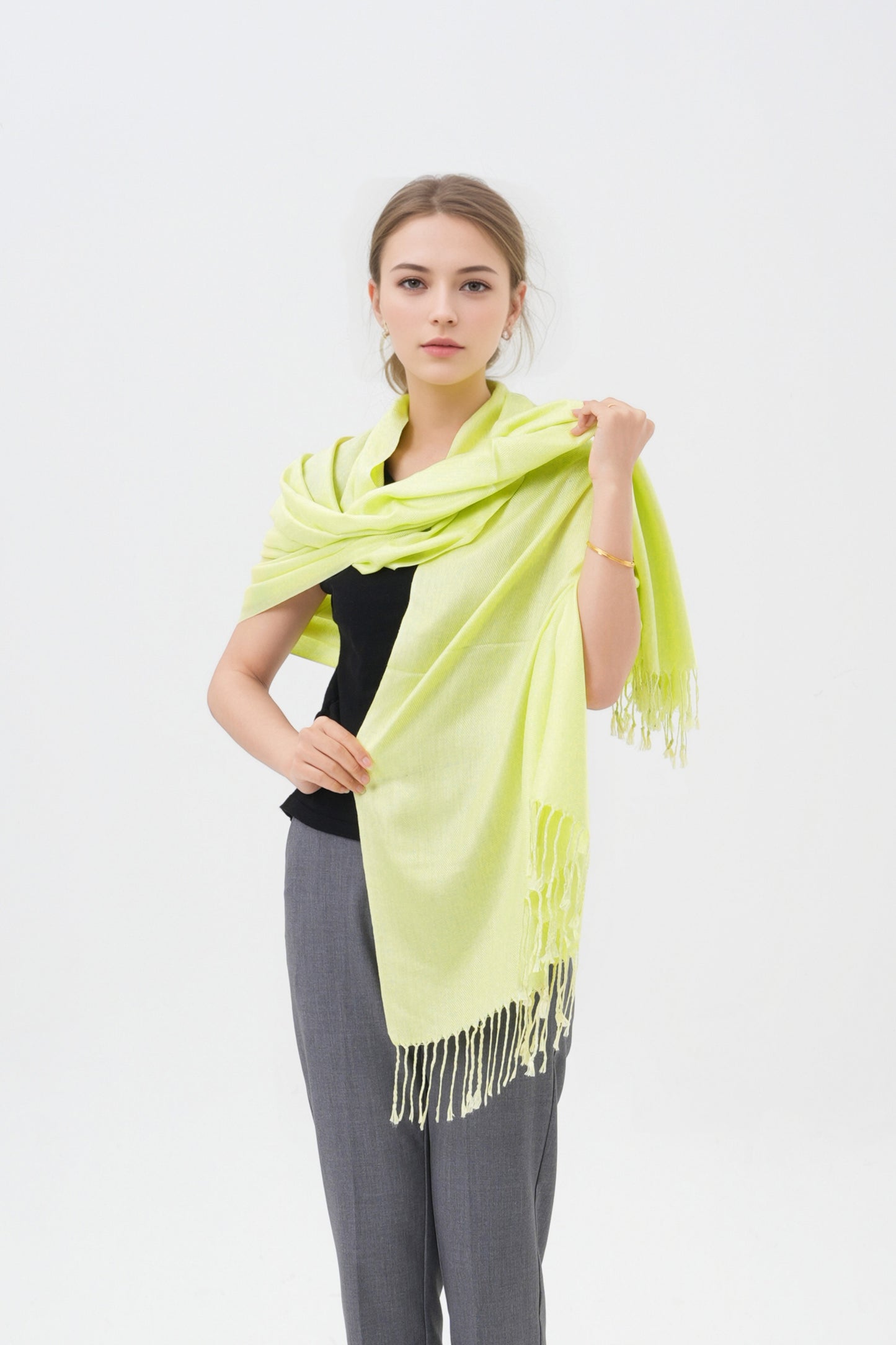 Classic Solid Wedding Pashmina