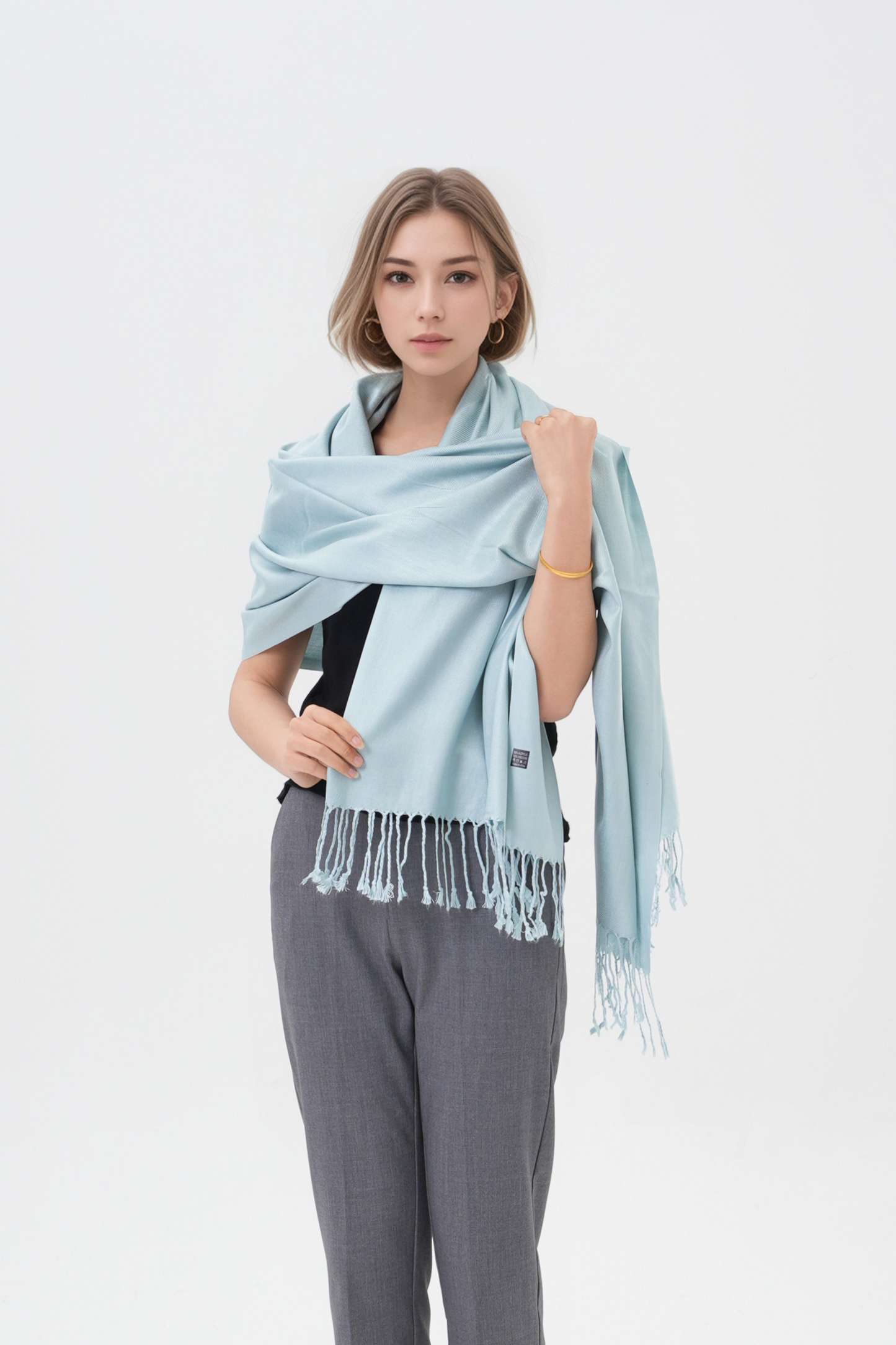 Classic Solid Wedding Pashmina