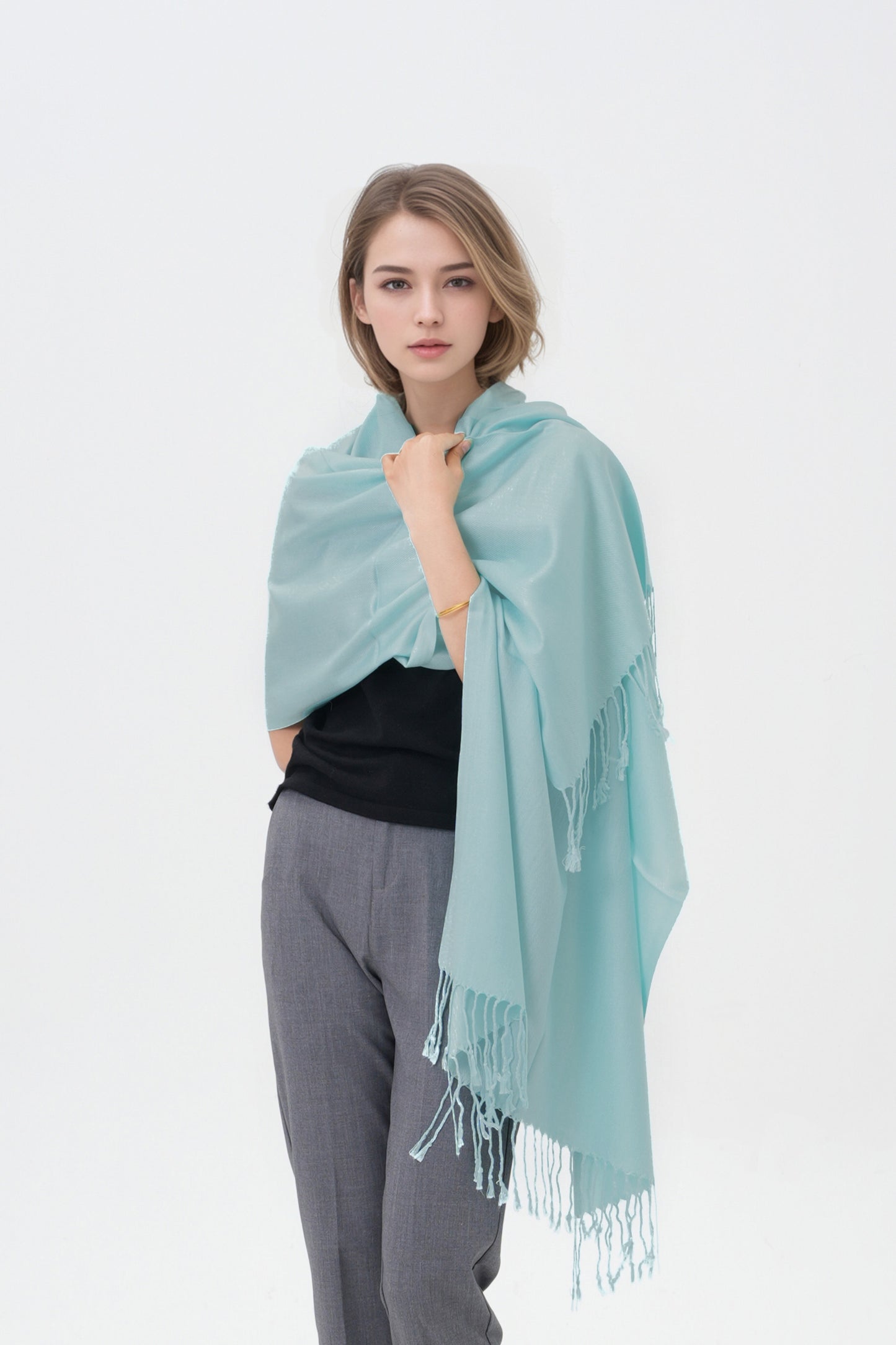 Classic Solid Wedding Pashmina