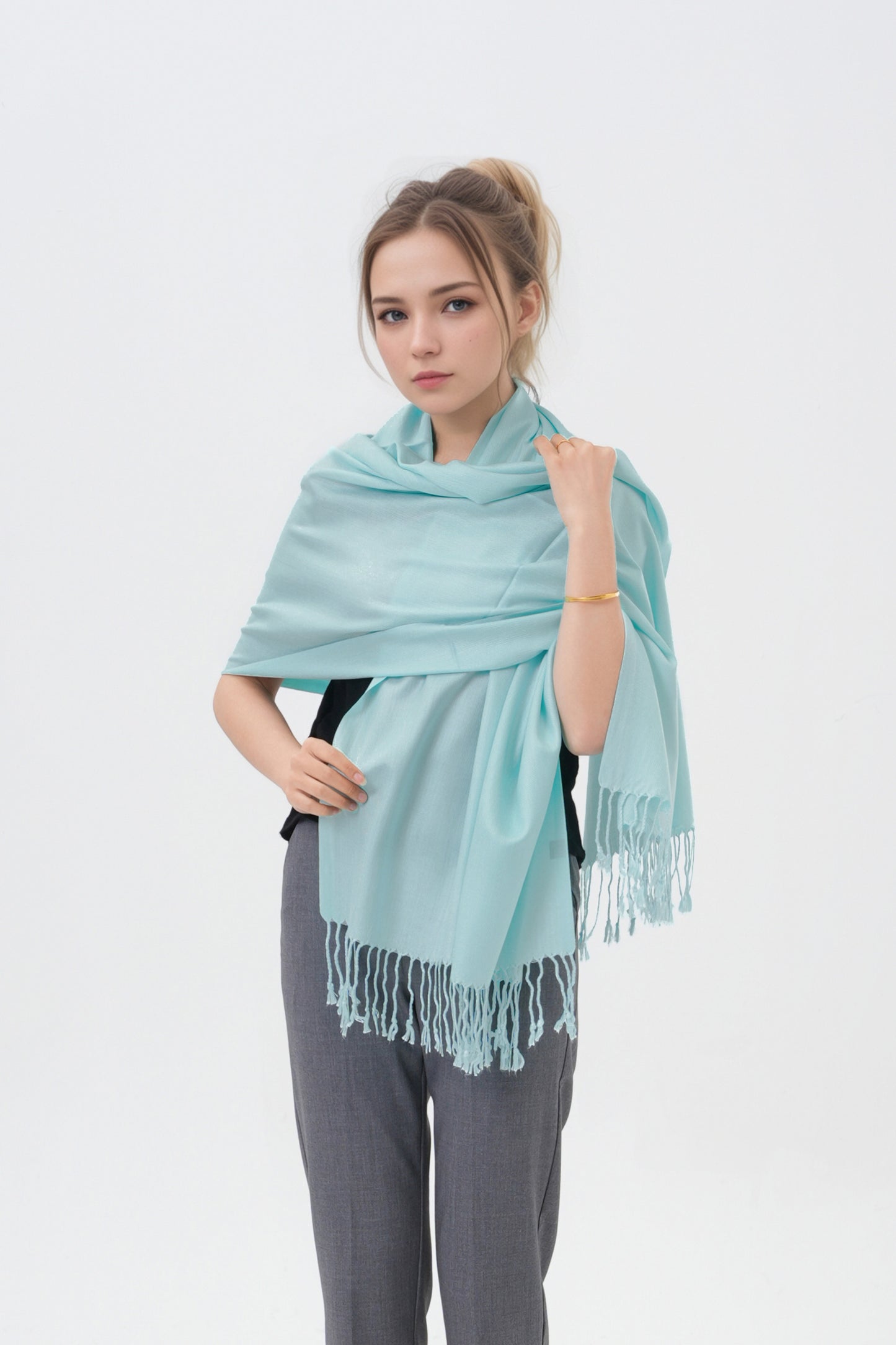 Classic Solid Wedding Pashmina