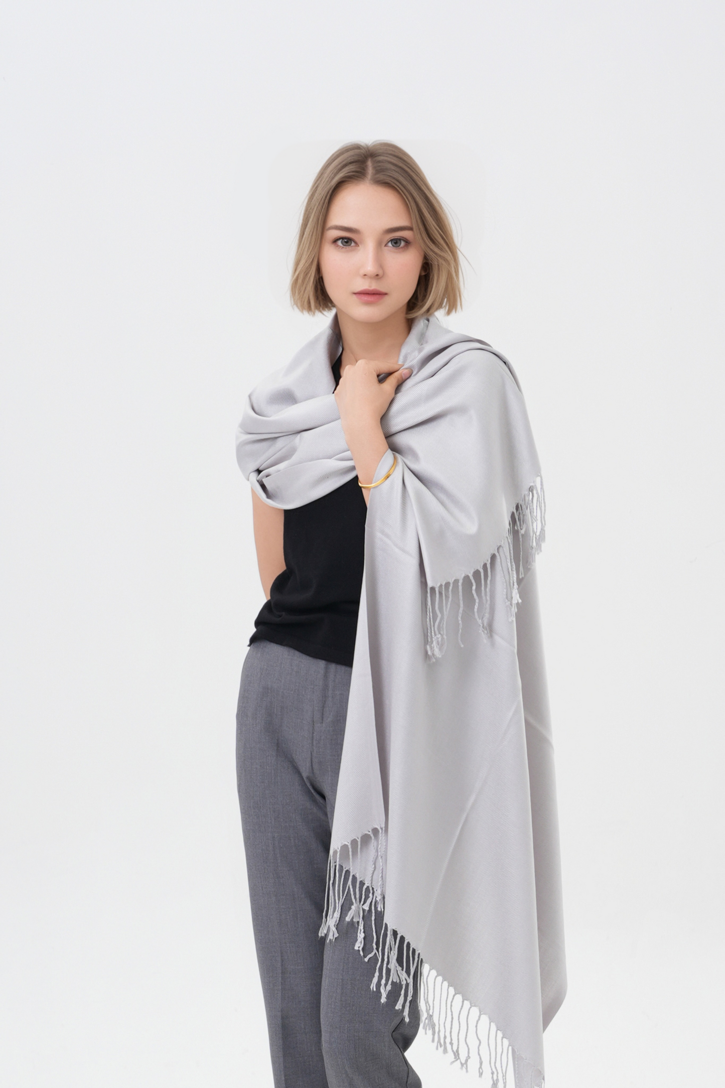 Classic Solid Wedding Pashmina