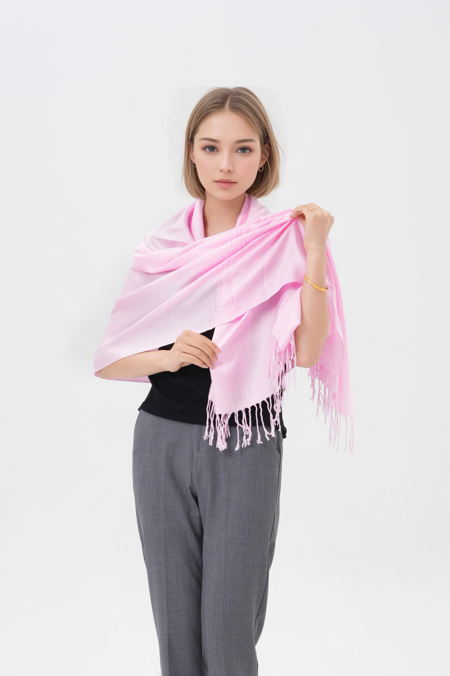 Classic Solid Wedding Pashmina