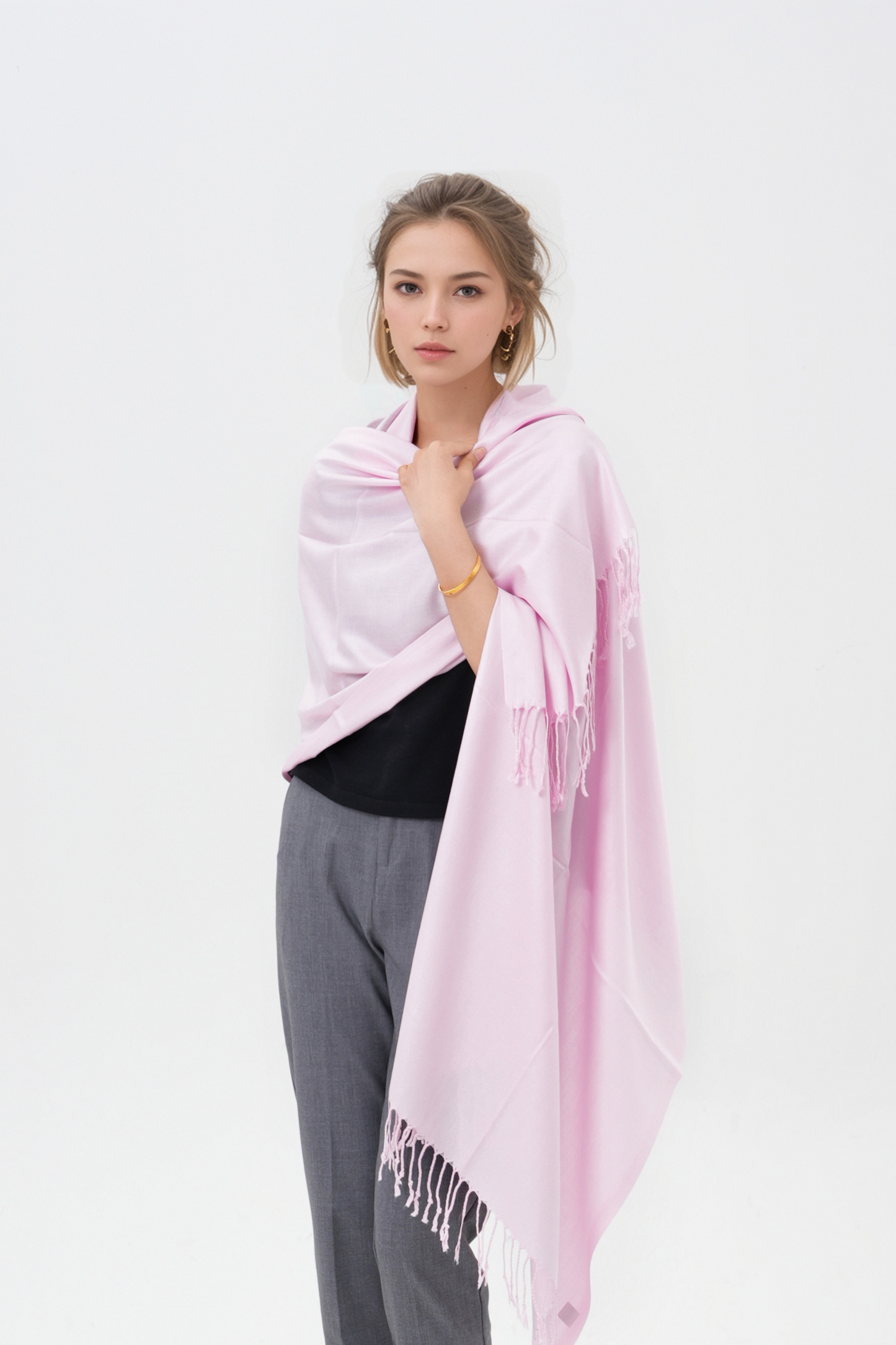 Classic Solid Wedding Pashmina