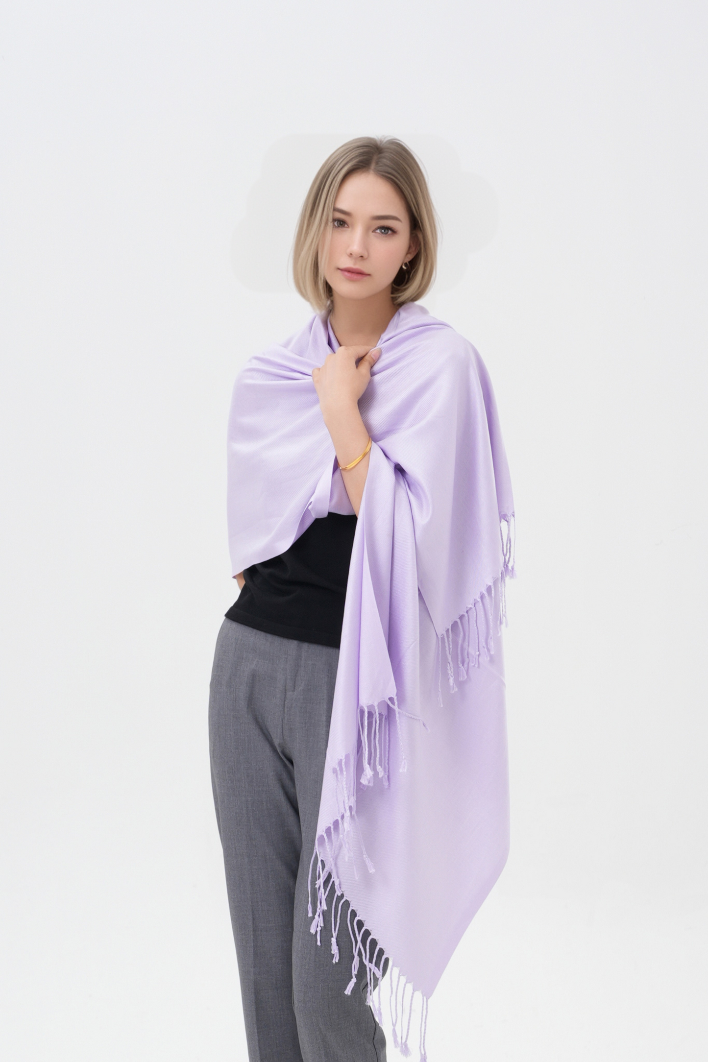 Classic Solid Wedding Pashmina