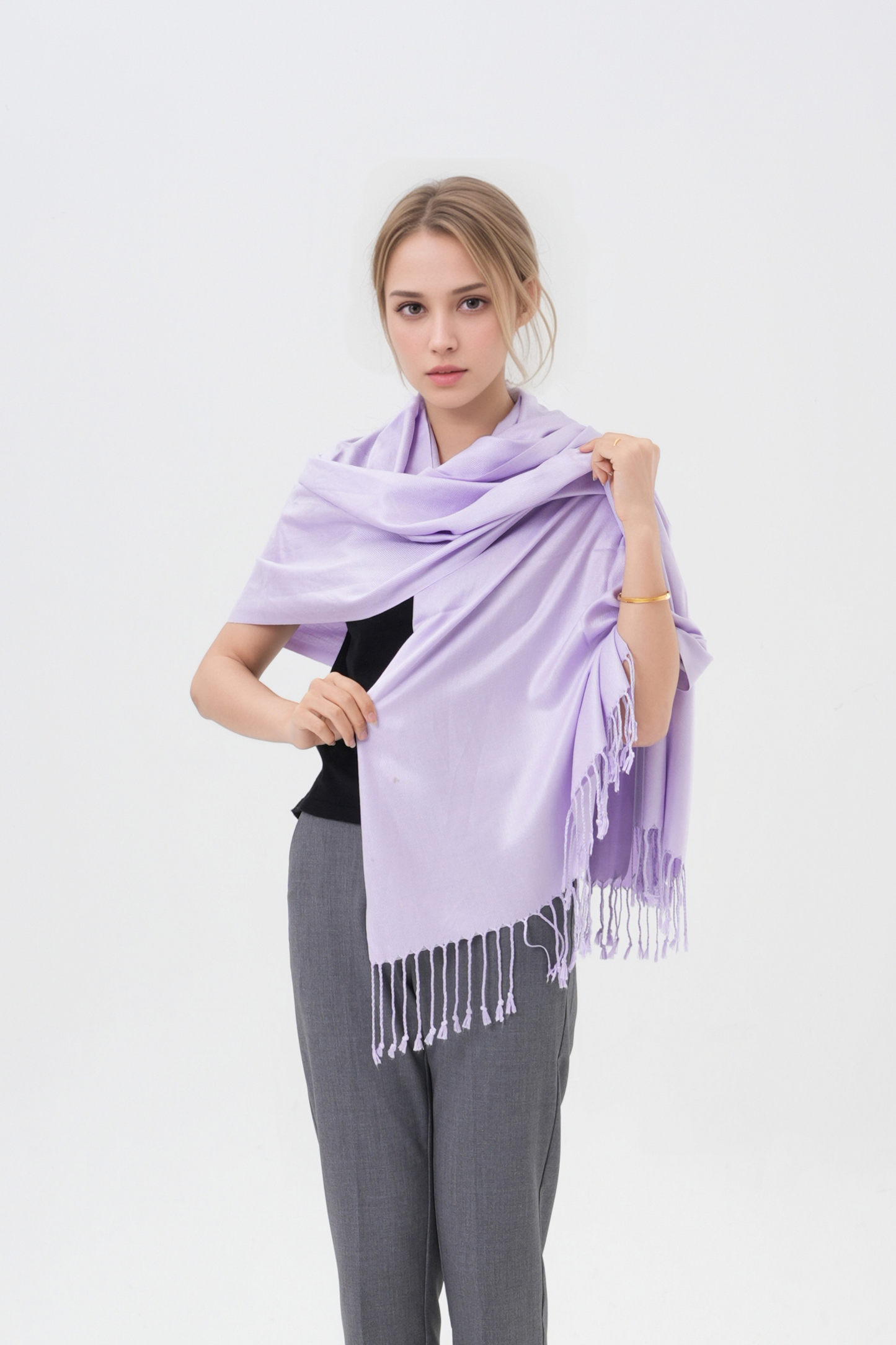 Classic Solid Wedding Pashmina