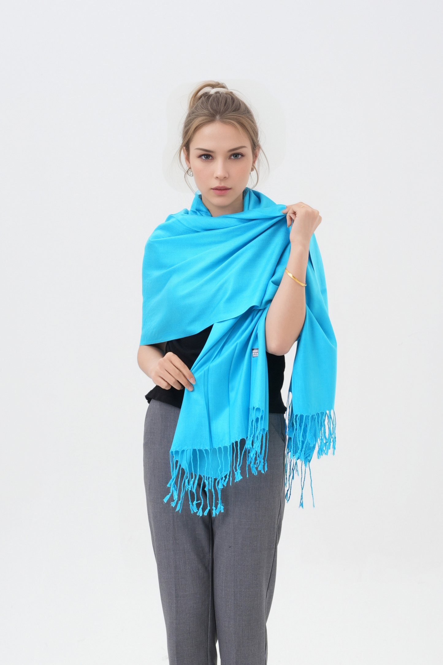 Classic Solid Wedding Pashmina