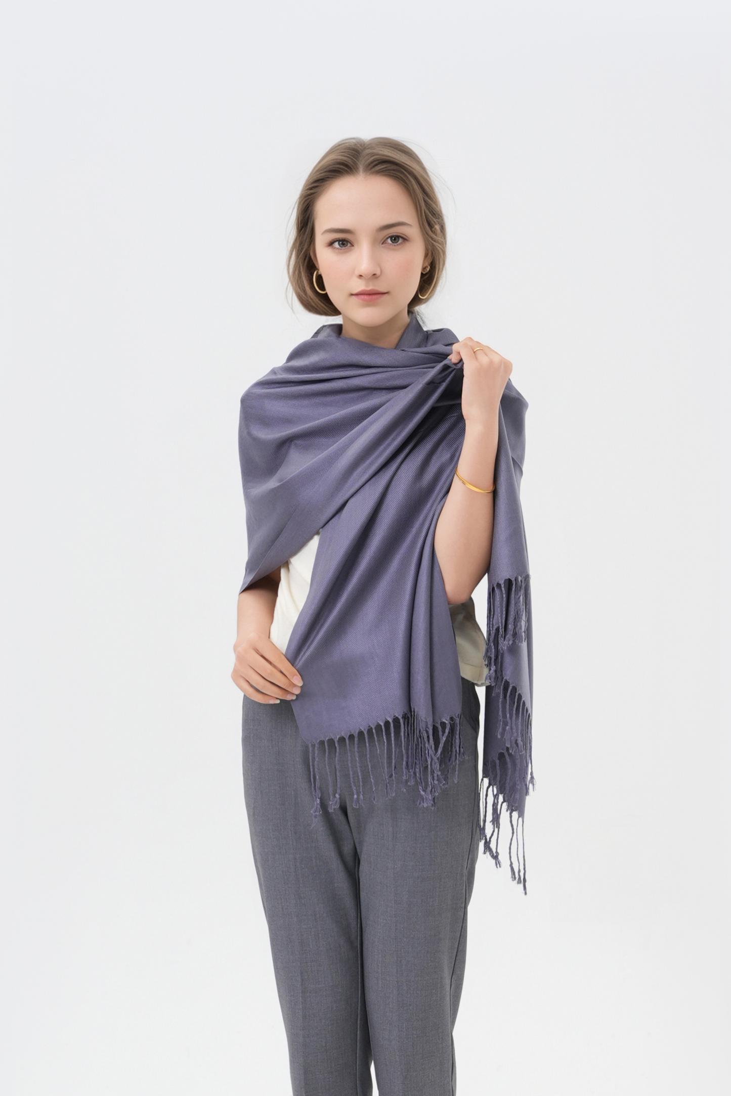 Classic Solid Wedding Pashmina