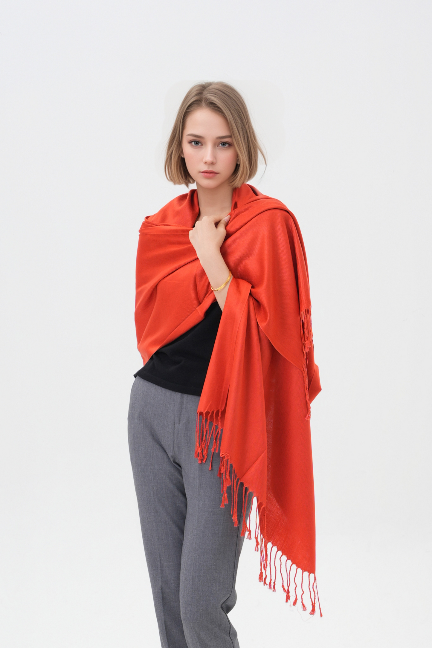 Classic Solid Wedding Pashmina