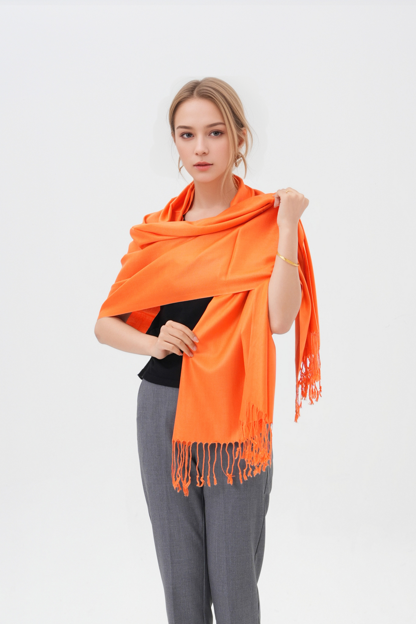 Classic Solid Wedding Pashmina