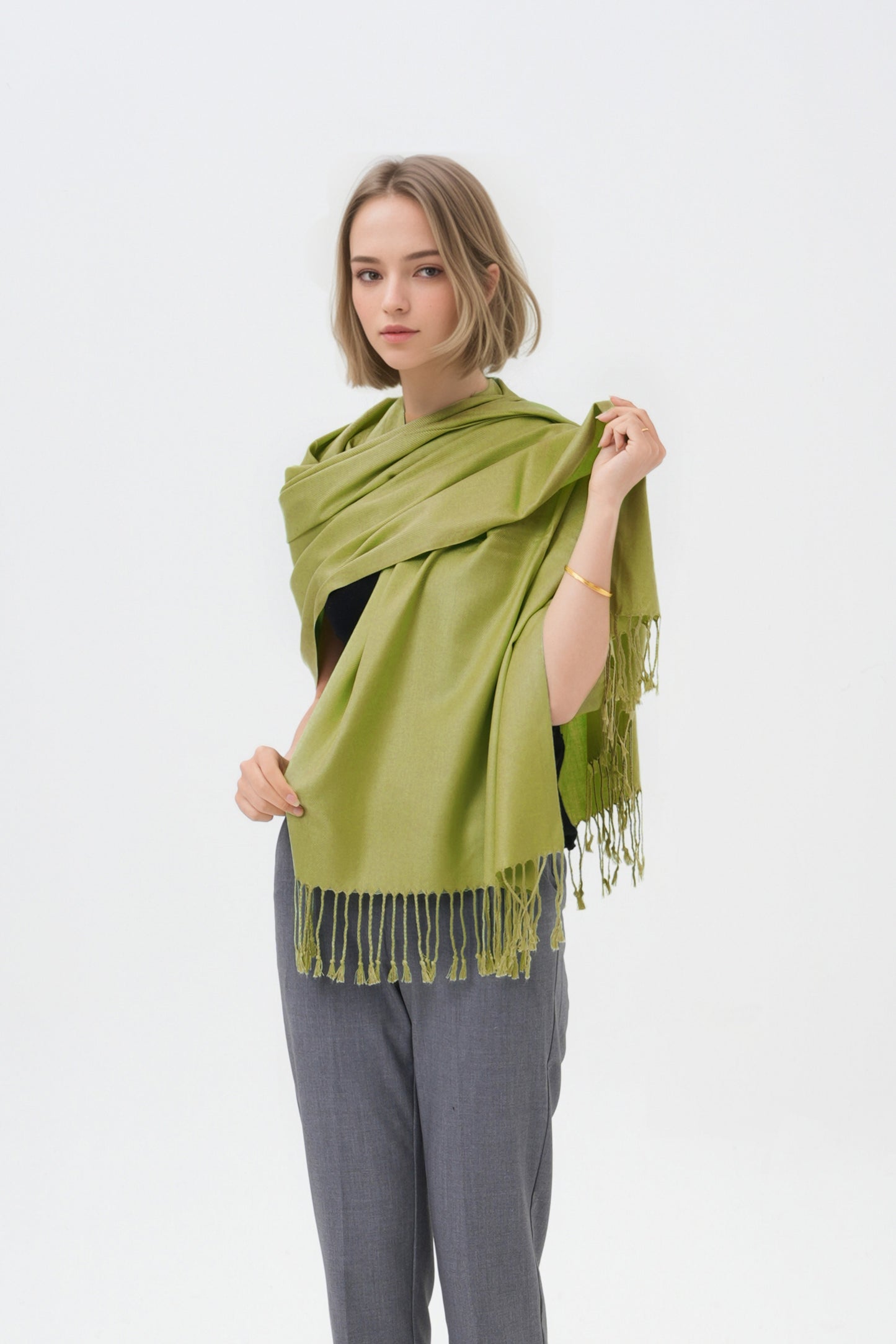 Classic Solid Wedding Pashmina