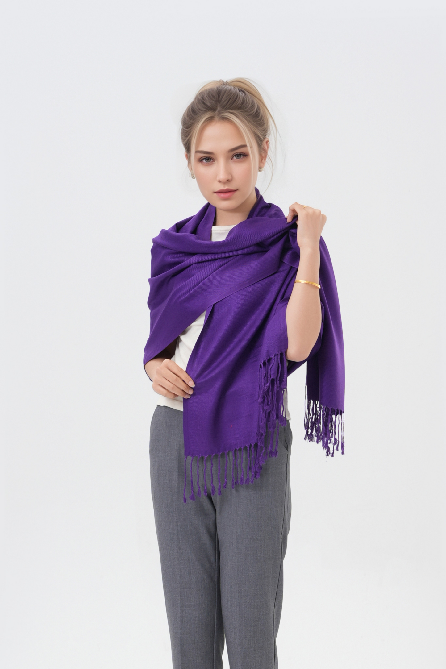 Classic Solid Wedding Pashmina