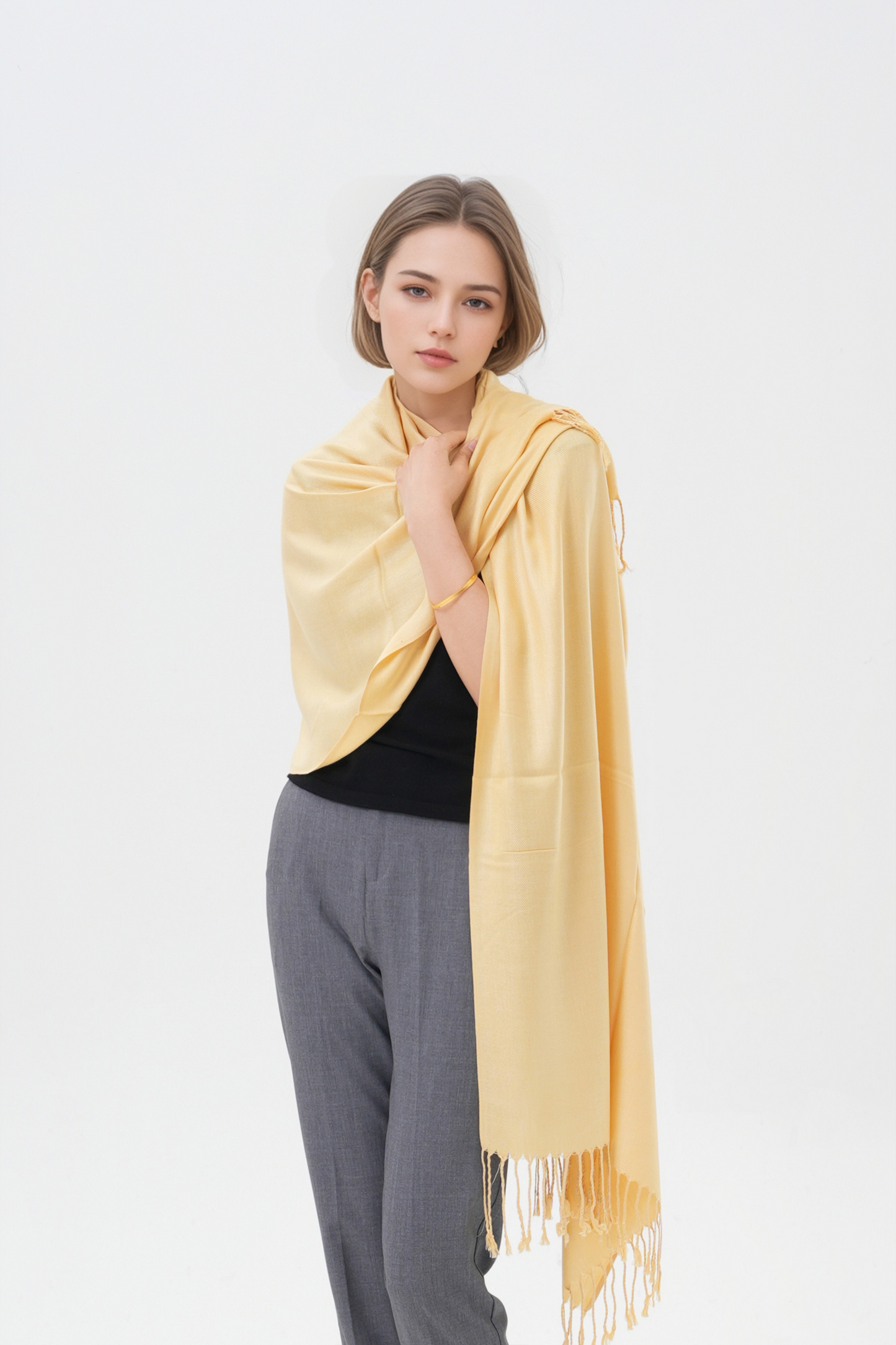 Classic Solid Wedding Pashmina