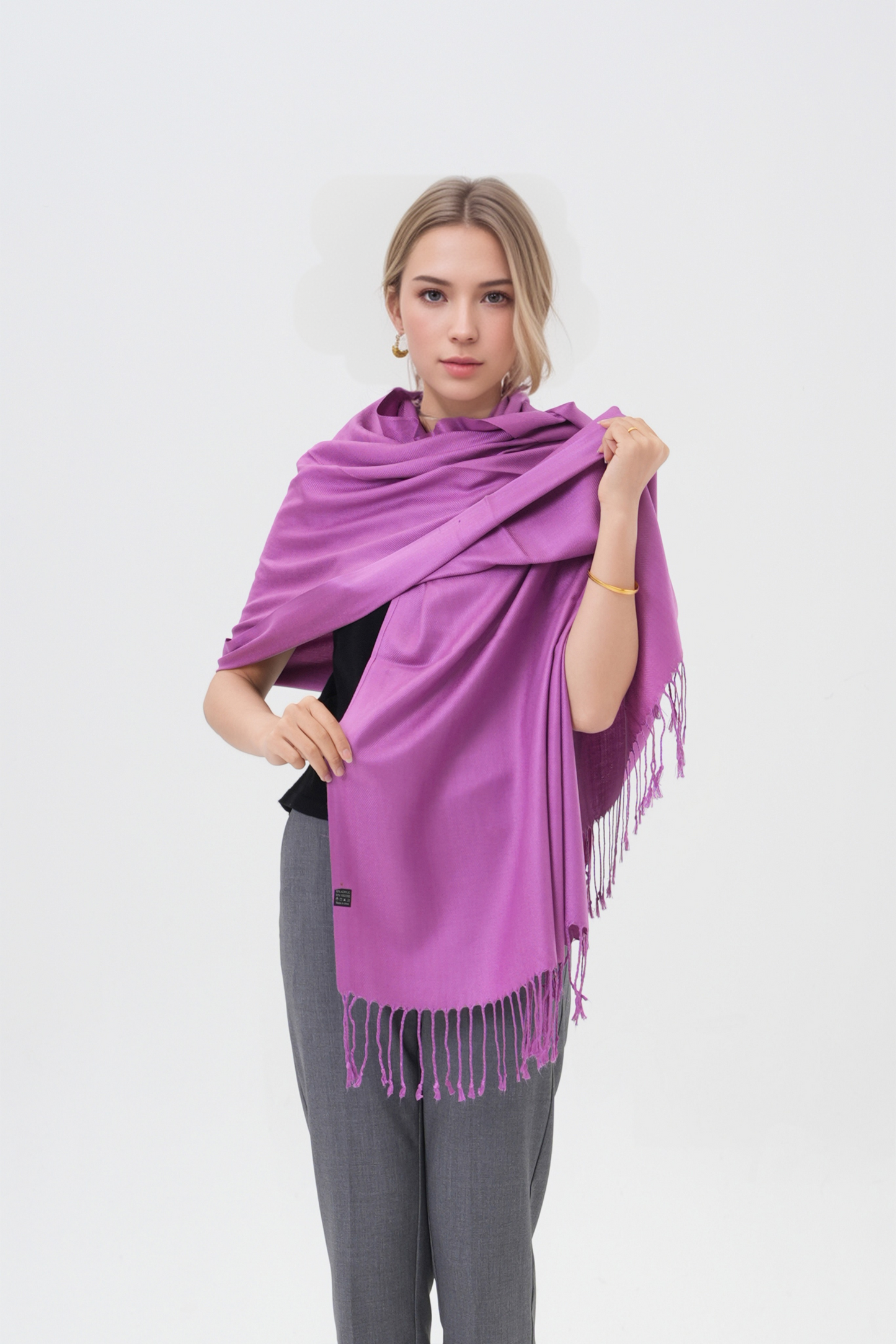 Classic Solid Wedding Pashmina