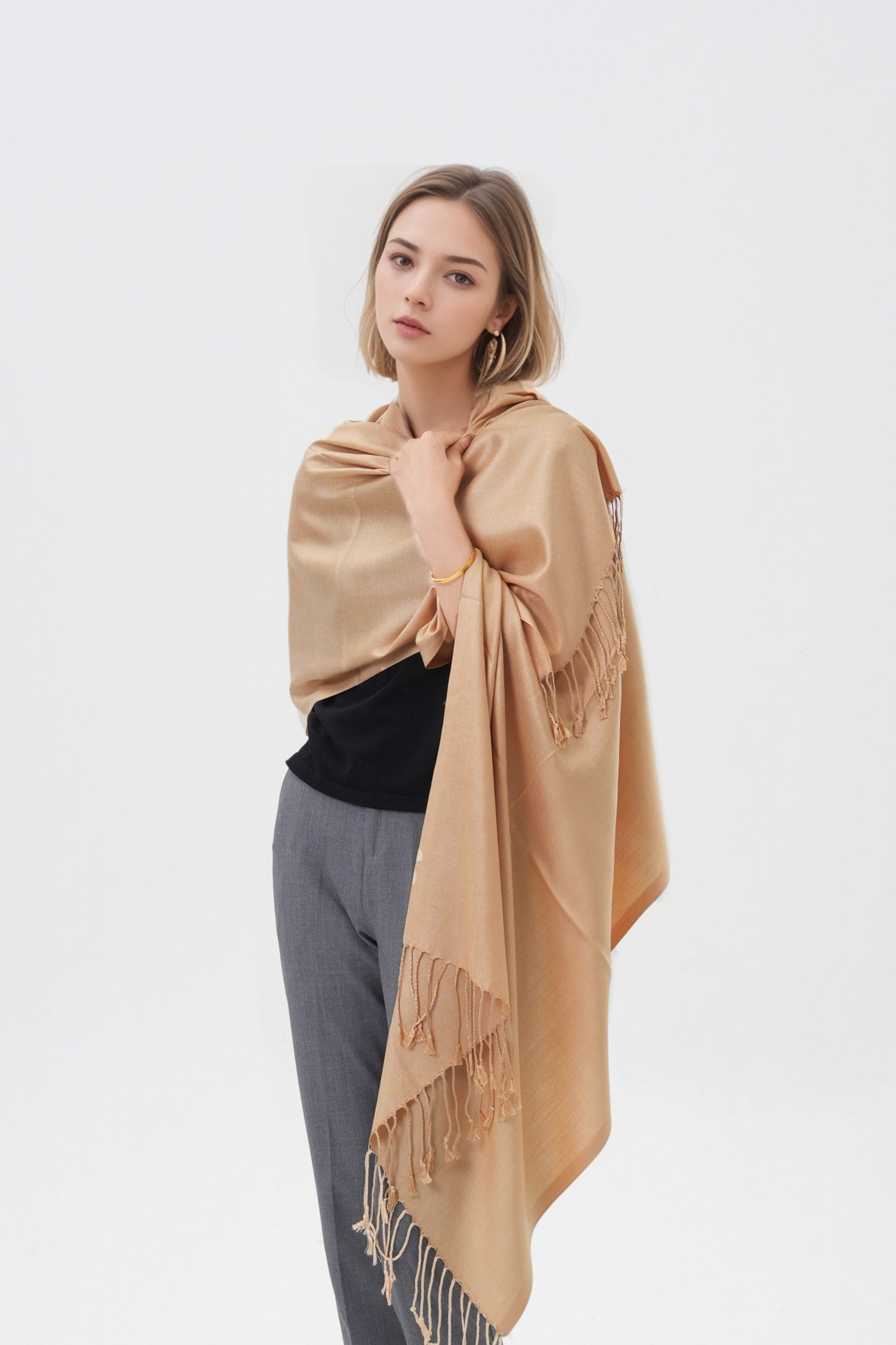 Classic Solid Wedding Pashmina