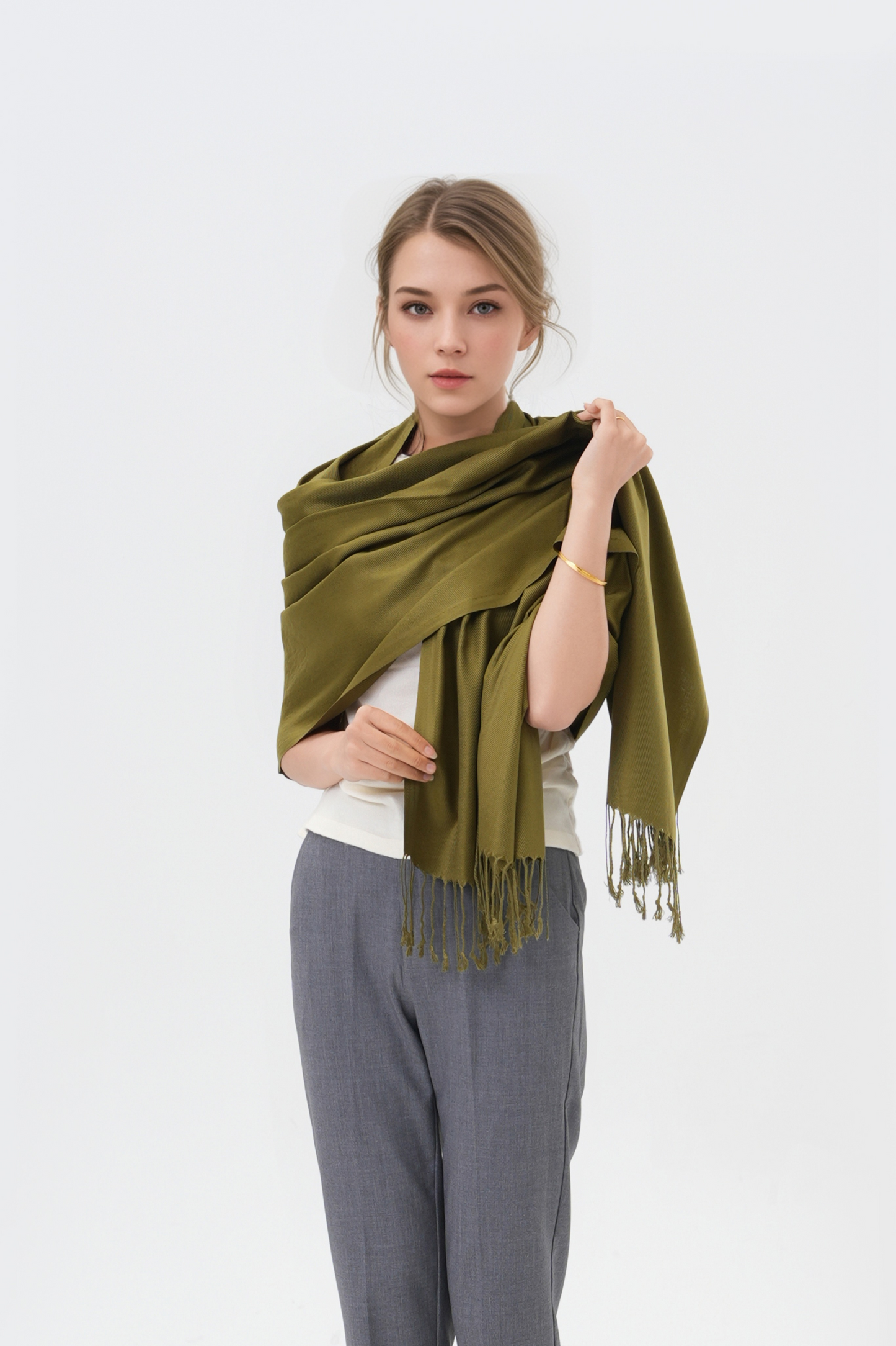 Classic Solid Wedding Pashmina