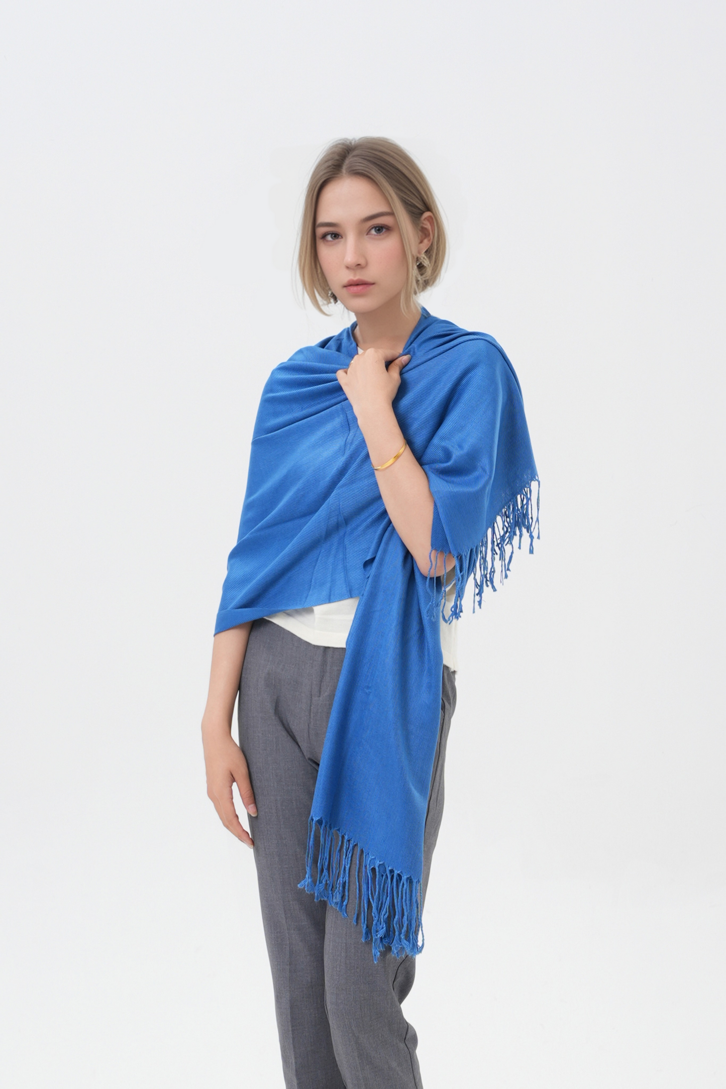 Classic Solid Wedding Pashmina