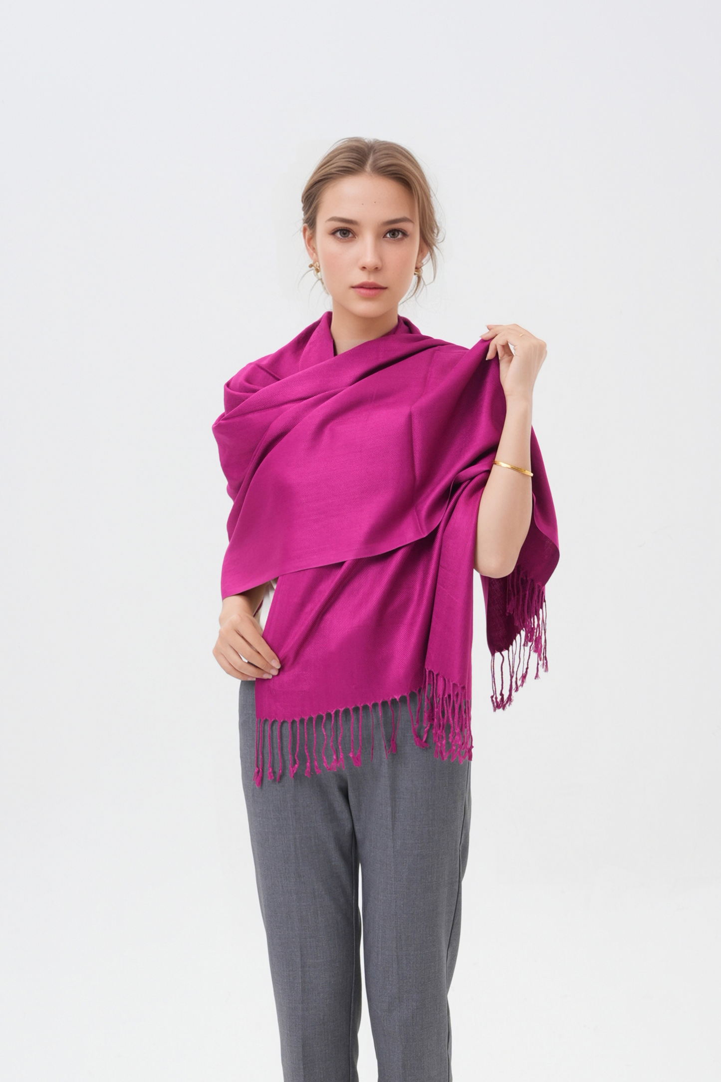 Classic Solid Wedding Pashmina