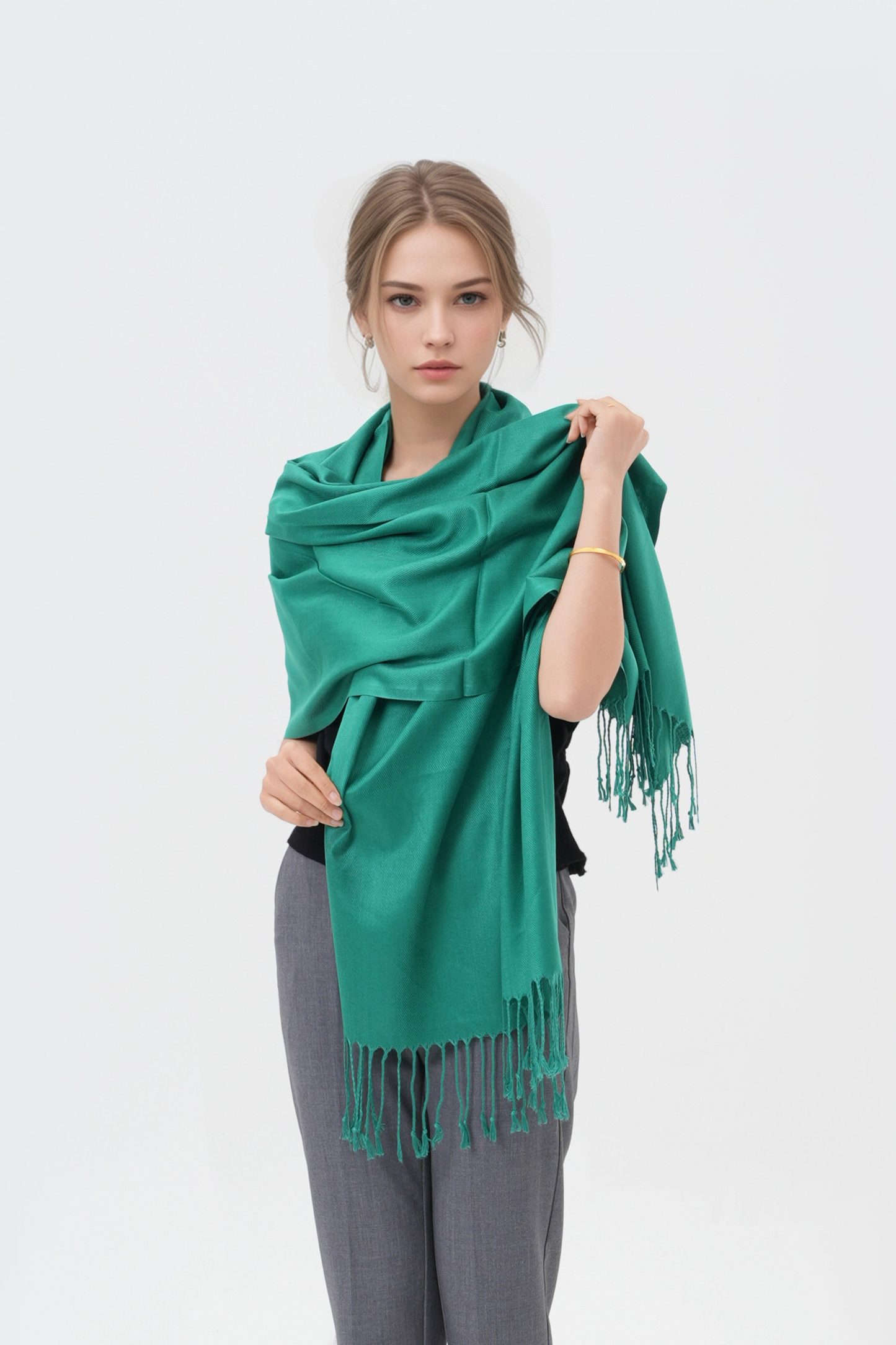 Classic Solid Wedding Pashmina