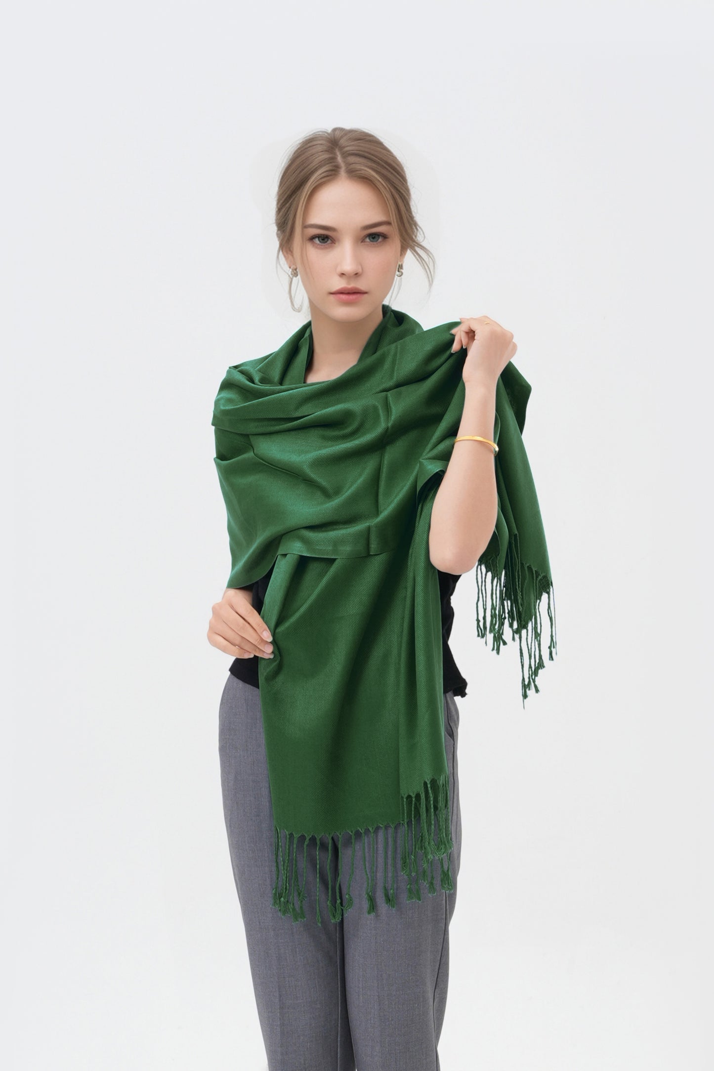 Classic Solid Wedding Pashmina