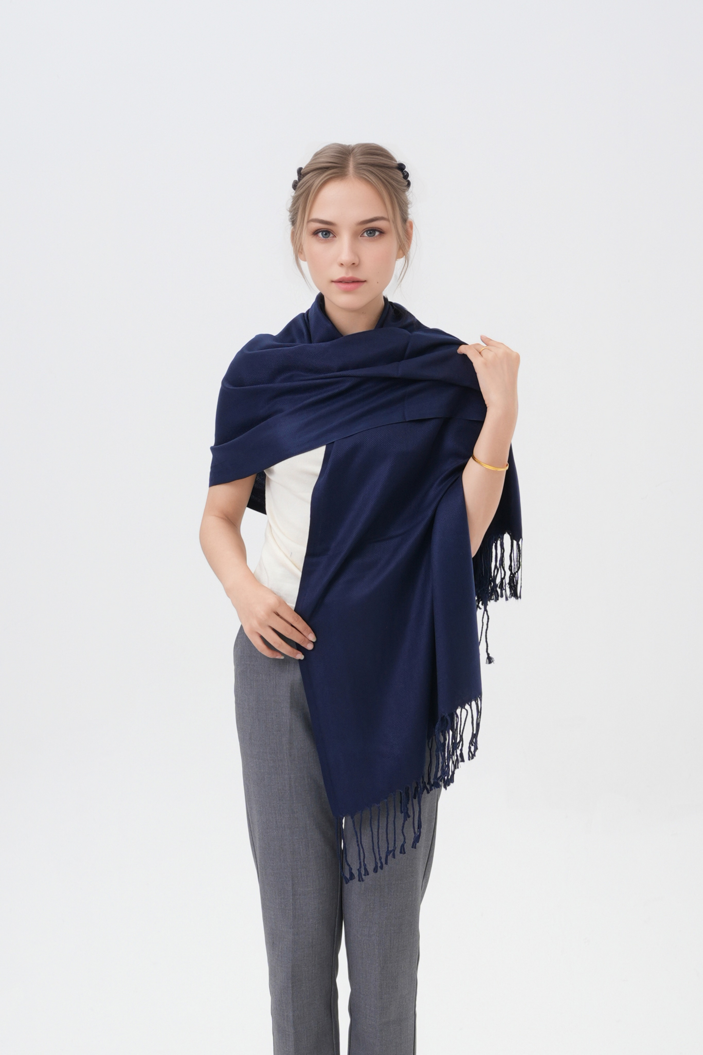 Classic Solid Wedding Pashmina