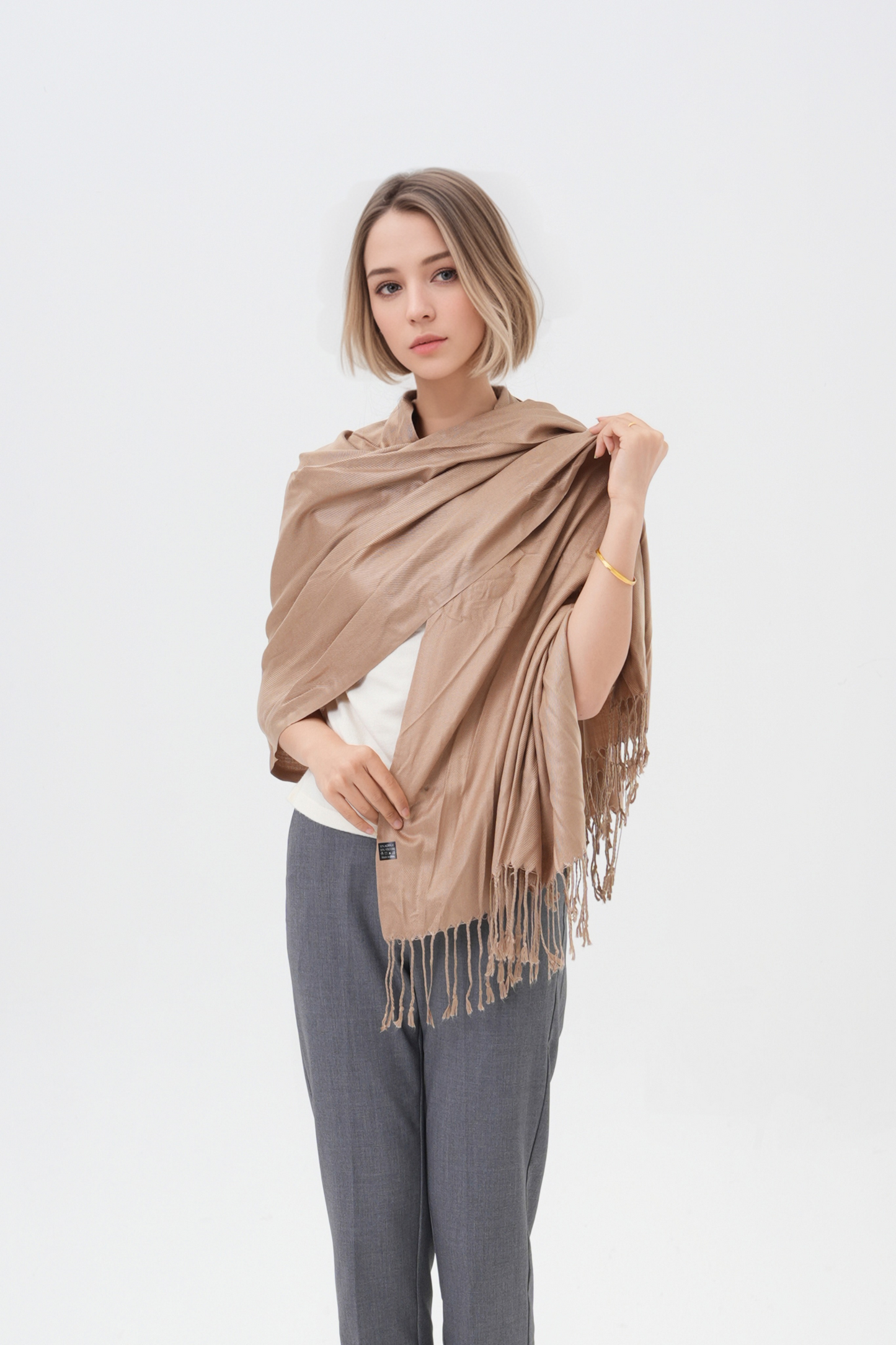 Classic Solid Wedding Pashmina