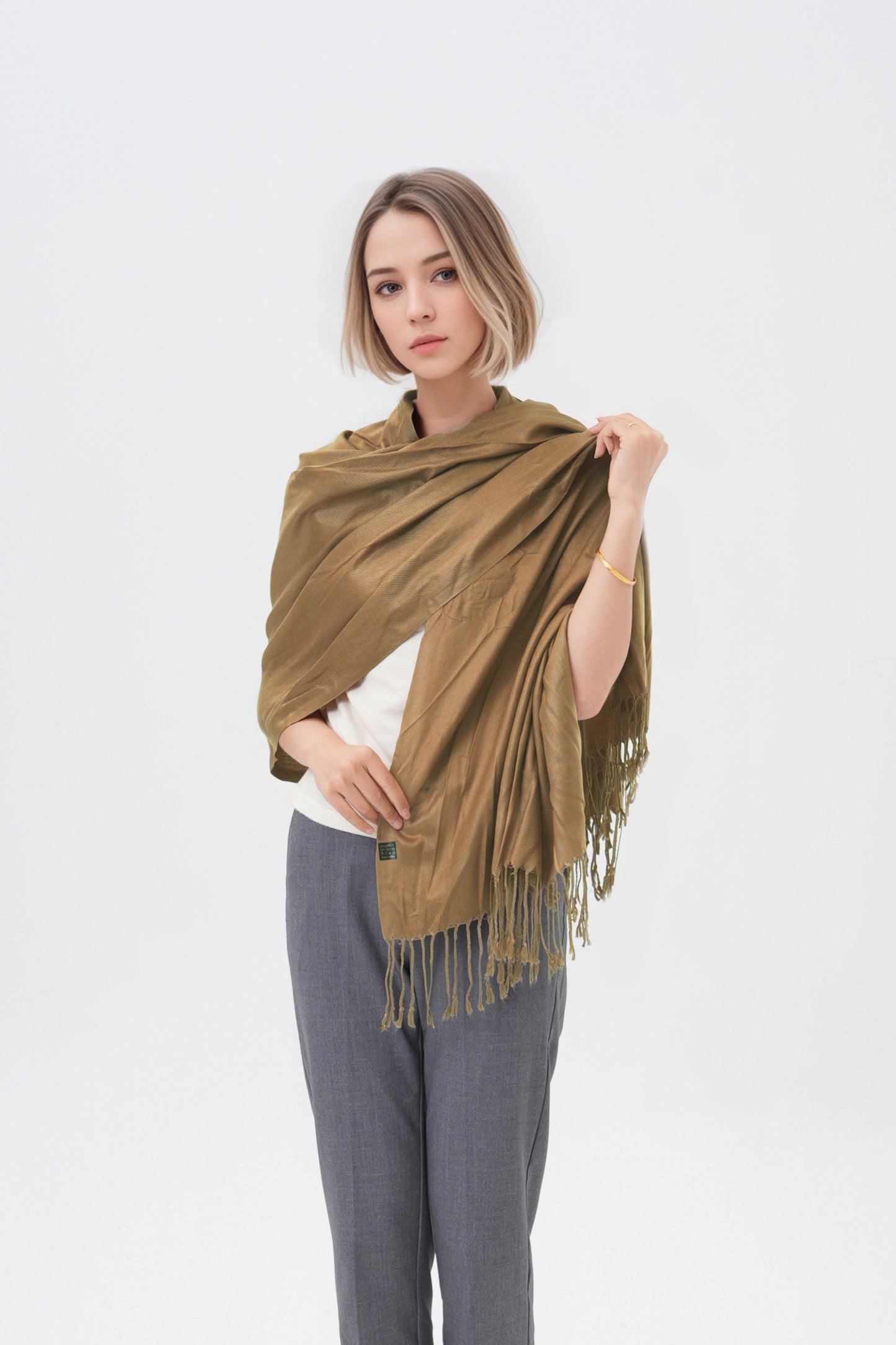 Classic Solid Wedding Pashmina