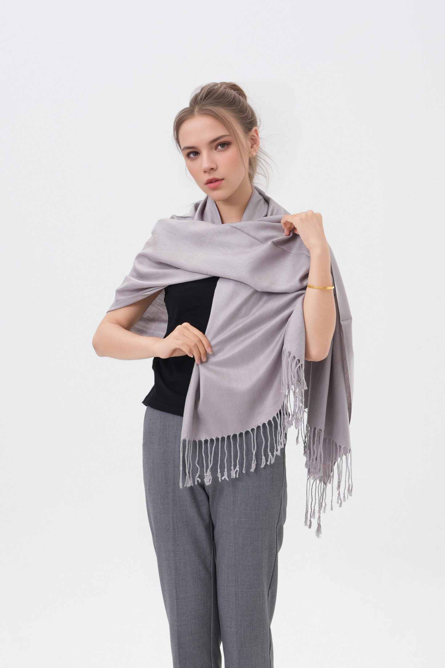 Classic Solid Wedding Pashmina