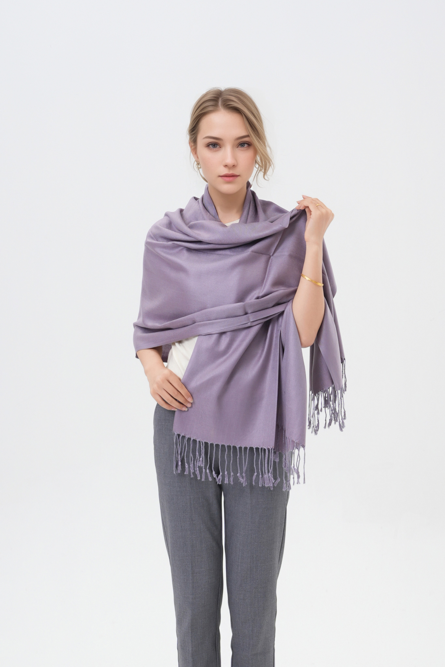 Classic Solid Wedding Pashmina