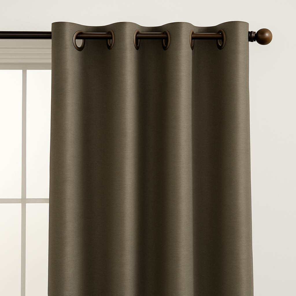 Luxury Glow Faux Silk Curtain Pane, 8 Grommets, Elegant & Light Blocking