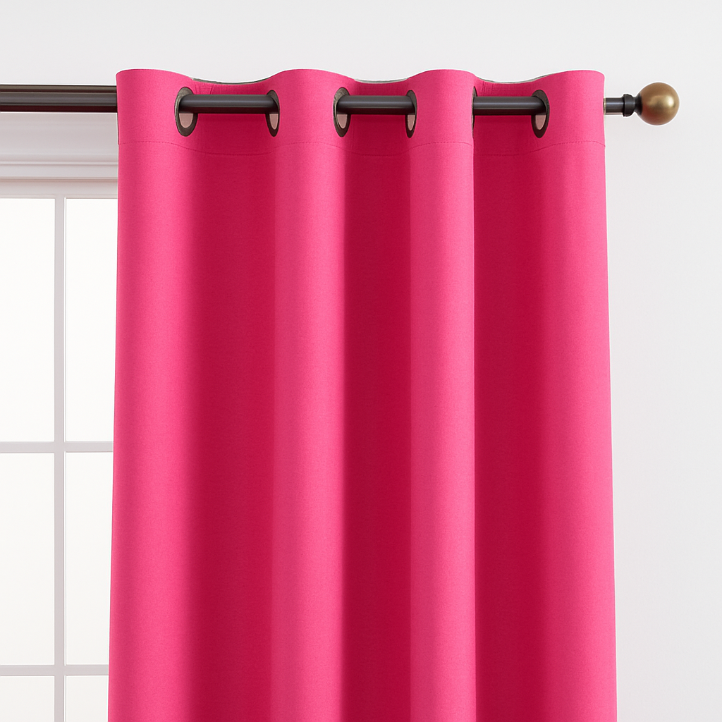 Luxury Glow Faux Silk Curtain Pane, 8 Grommets, Elegant & Light Blocking