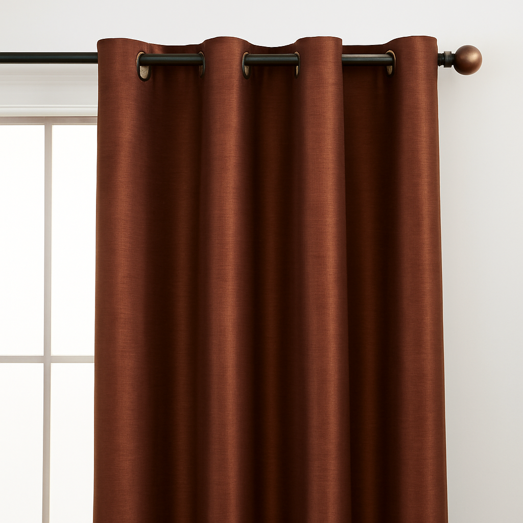 Luxury Glow Faux Silk Curtain Pane, 8 Grommets, Elegant & Light Blocking