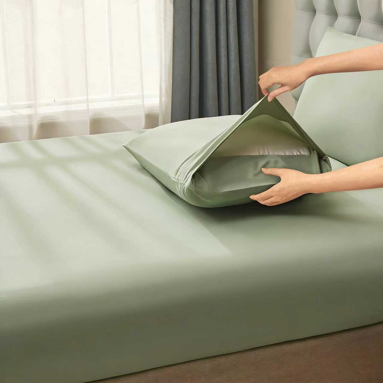 Luxury 4/6-Piece Deep Pocket Cooling Bed Sheet Set