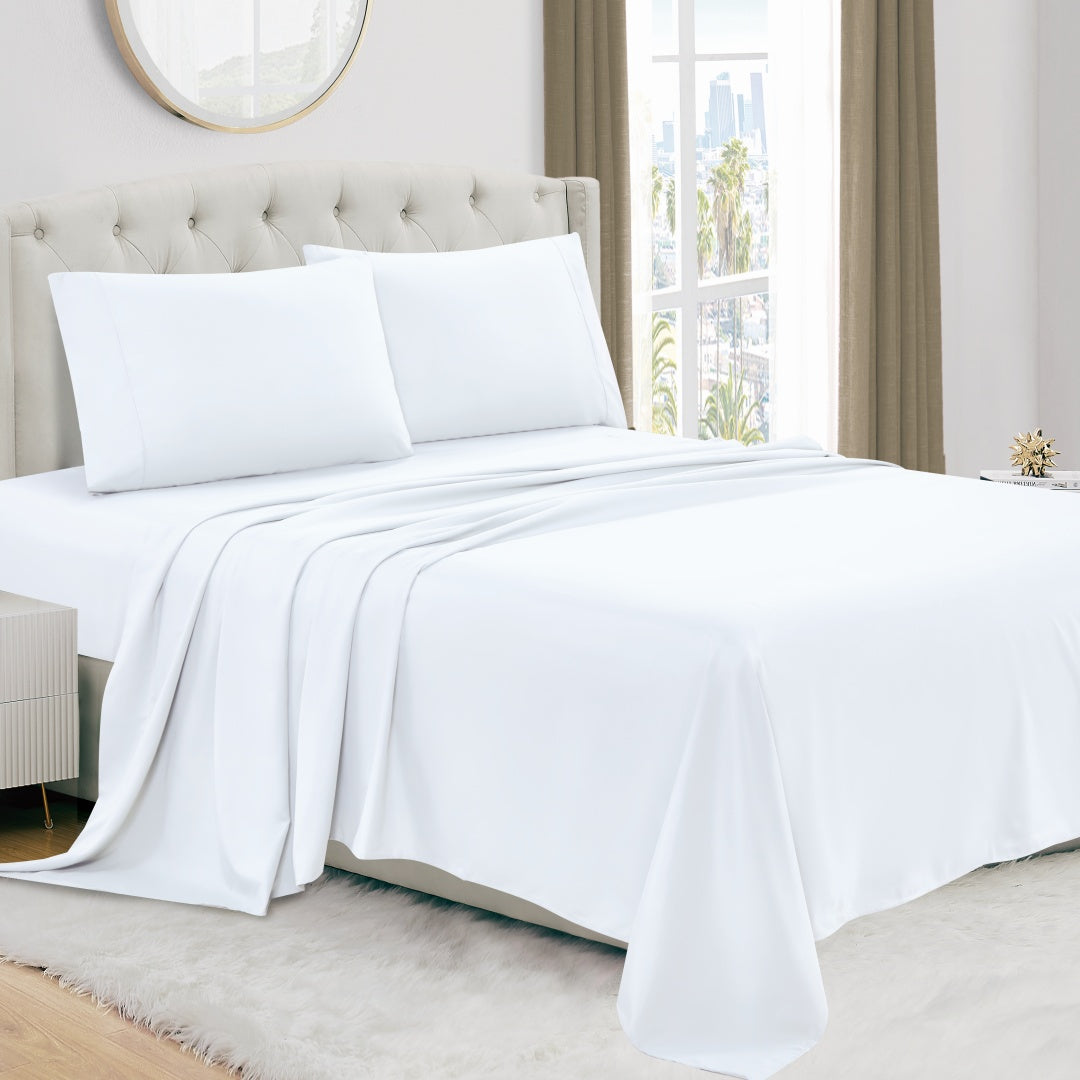Luxury 4/6-Piece Deep Pocket Cooling Bed Sheet Set