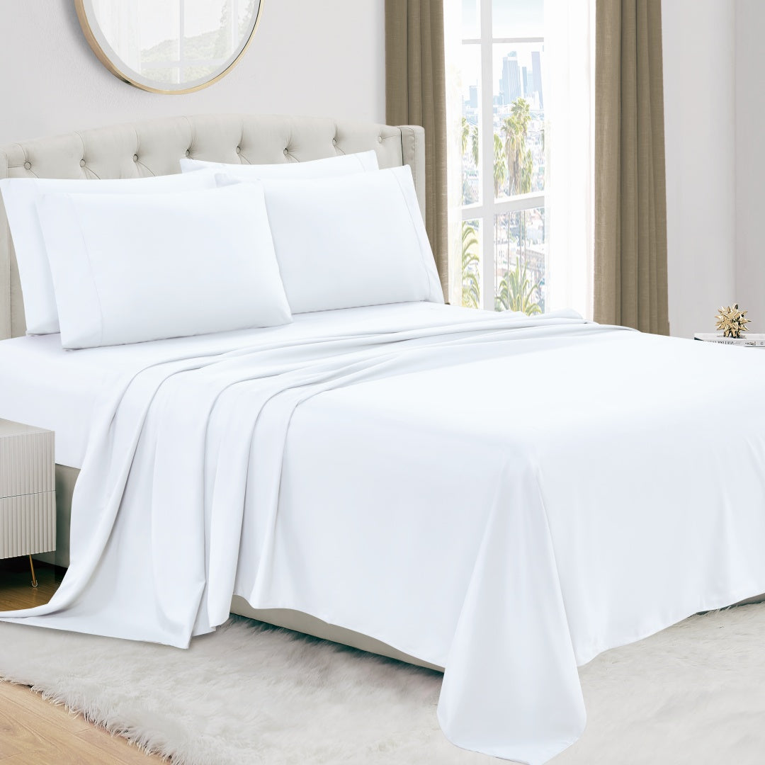 Luxury 4/6-Piece Deep Pocket Cooling Bed Sheet Set
