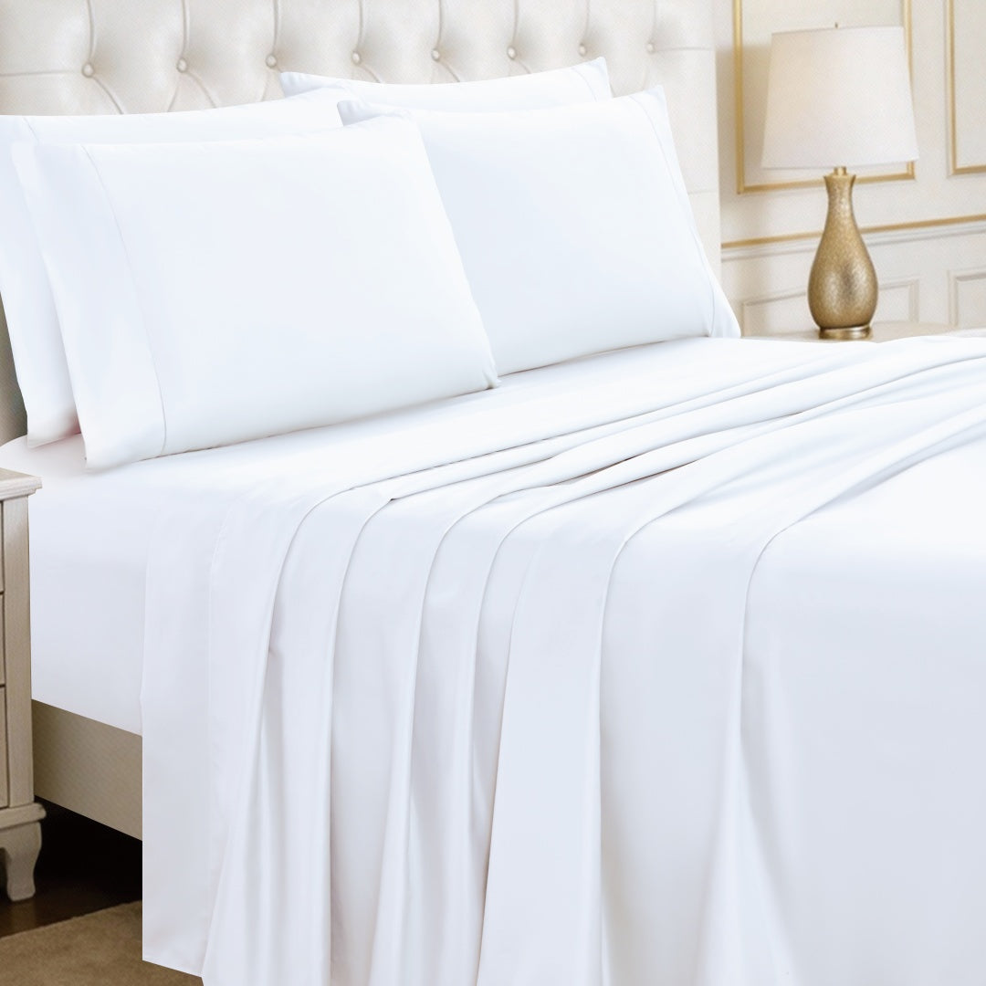 Luxury 4/6-Piece Deep Pocket Cooling Bed Sheet Set